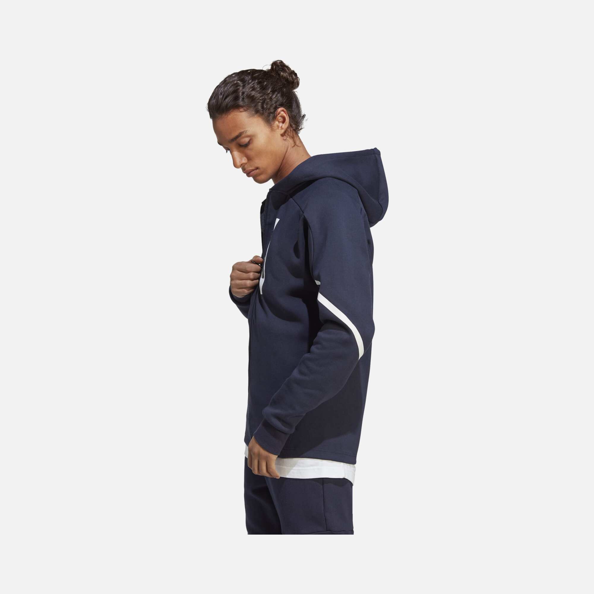 adidas Designed for Gameday Full-Zip Hoodie Training Erkek Sweatshirt