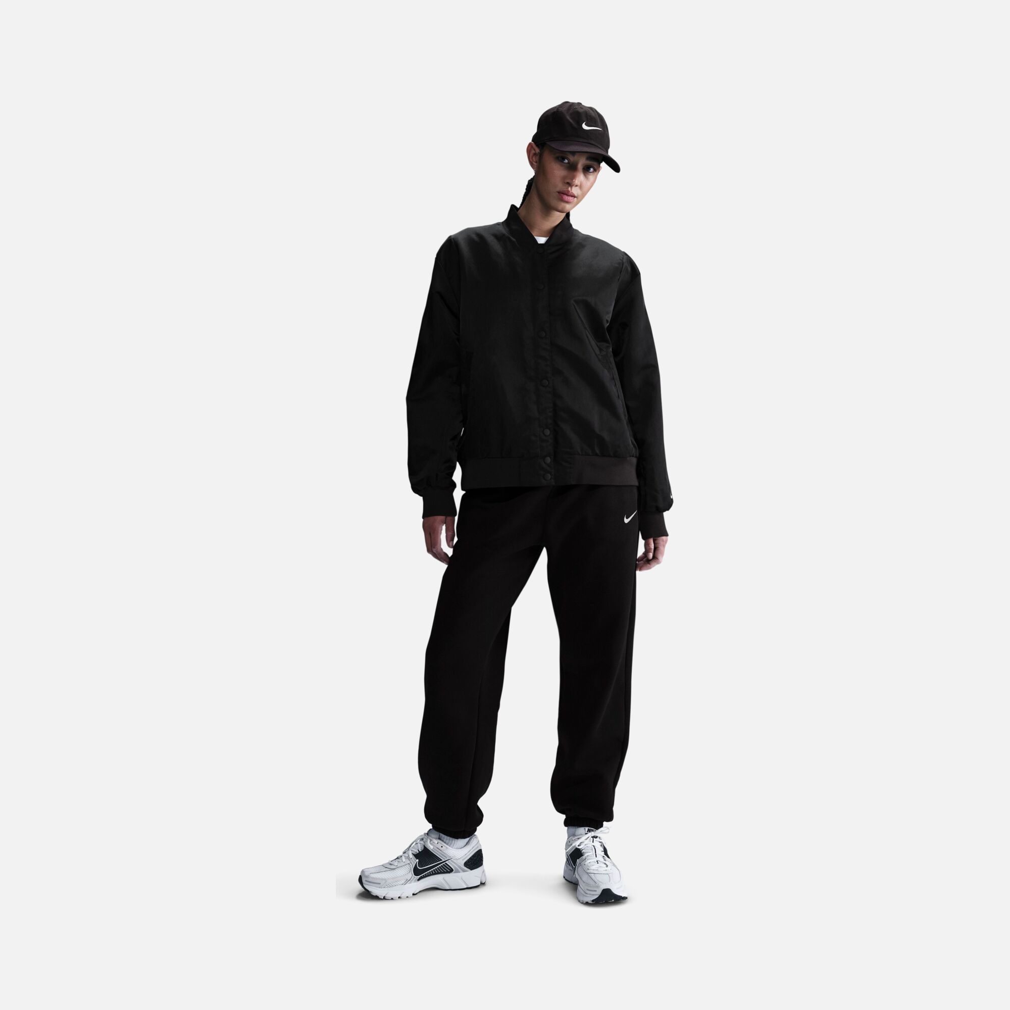 Nike Sportswear Essentials Destroyer Woven Full-Snap Kadın Ceket