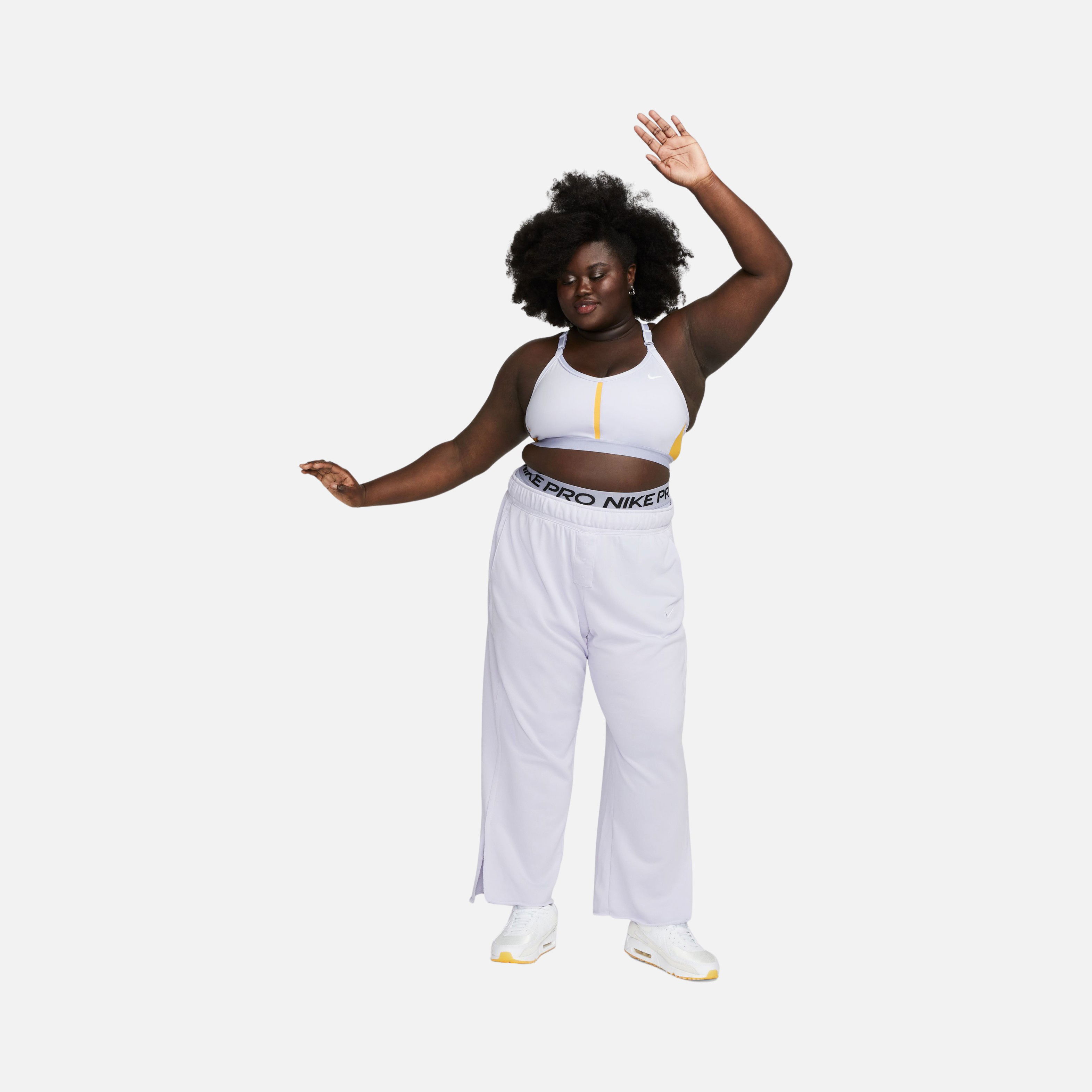 Nike Dri-Fit Indy Light-Support Padded V-Neck (Plus-Size) Kadın Bra