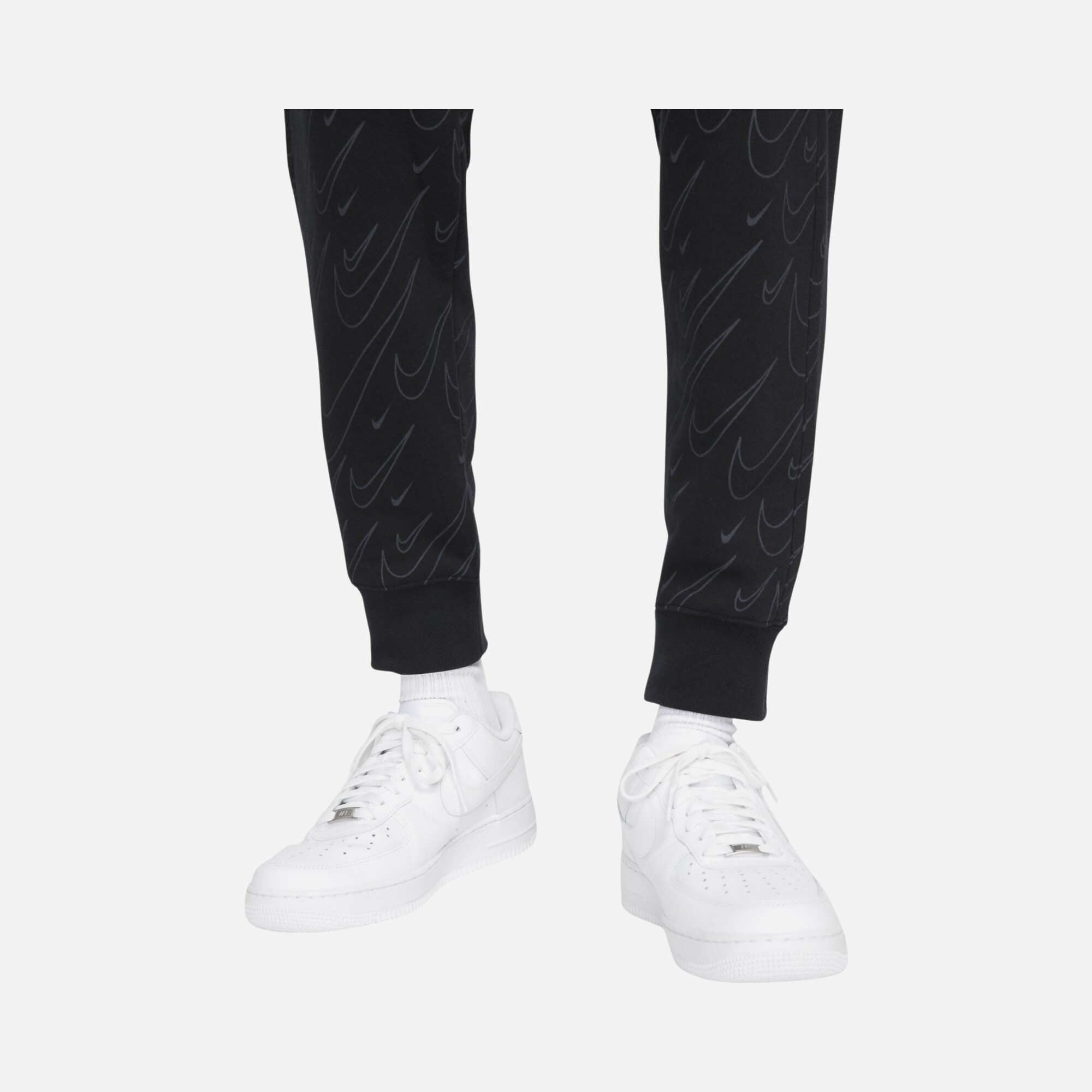 Nike Sportswear Swoosh Printed Fleece Erkek Eşofman Altı