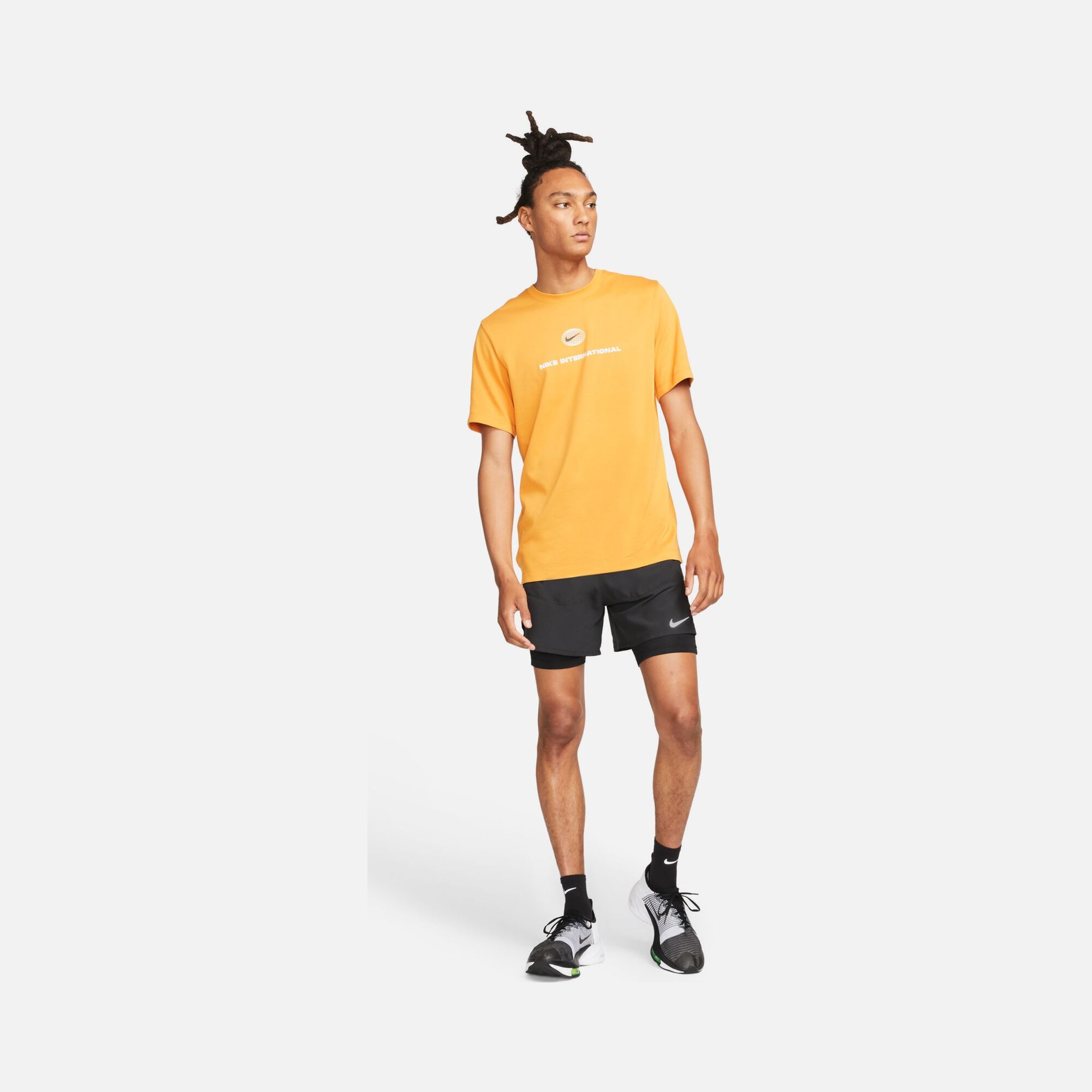 Nike Dri-Fit Stride Hybrid 13cm (approx.) 2-in-1 Running Erkek Şort