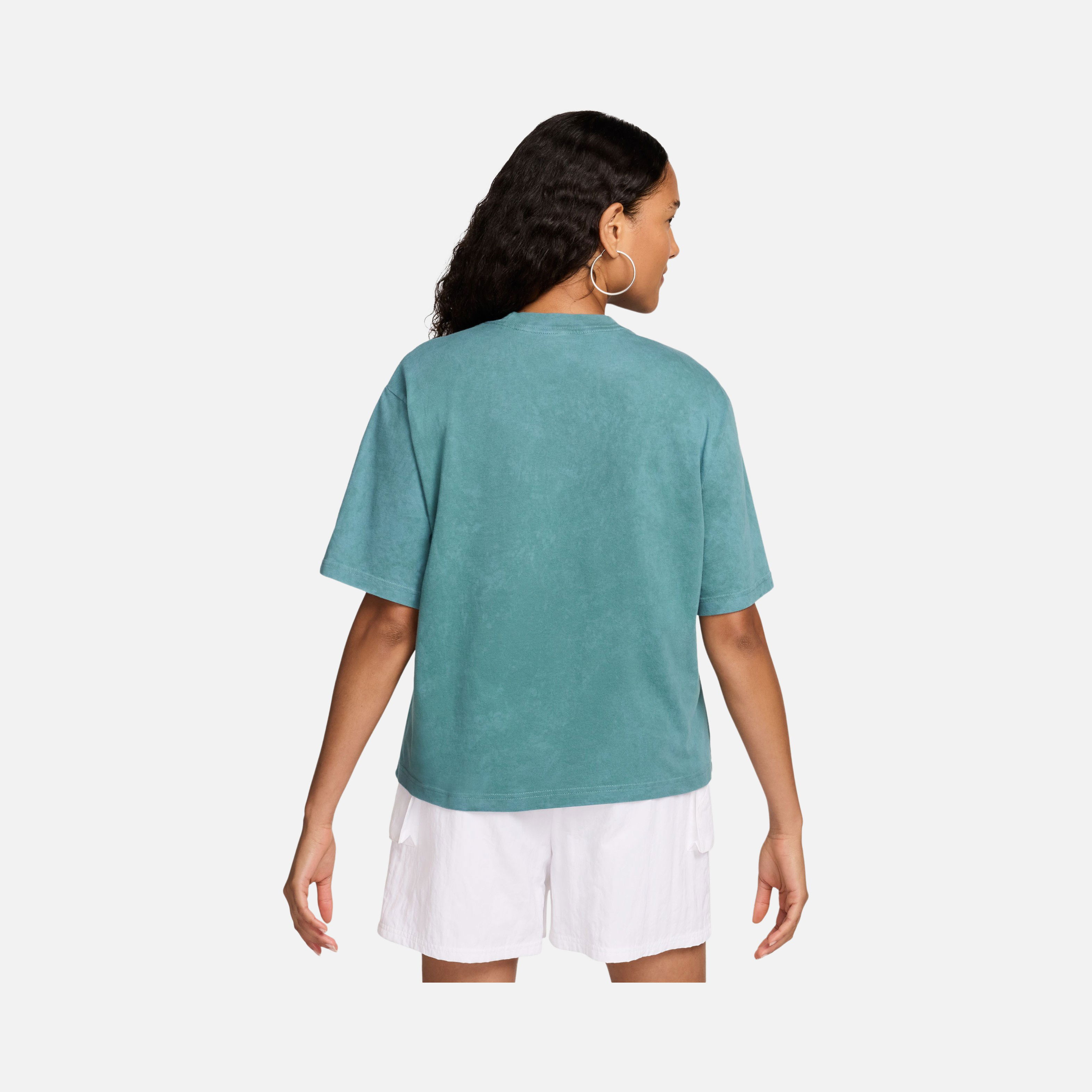 Nike Sportswear Essentials Boxy Wash ''Just Do It'' Short-Sleeve Kadın Tişört