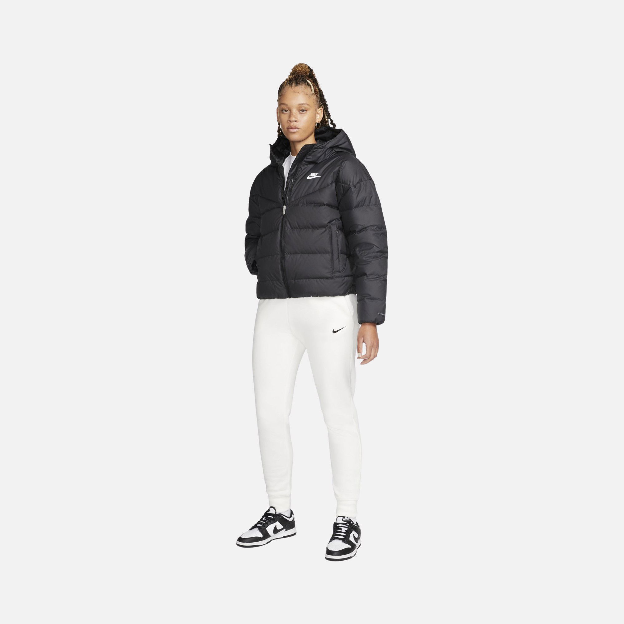 Nike Sportswear Storm-Fit Windrunner Down Fill Full-Zip Hoodie Kadın Mont