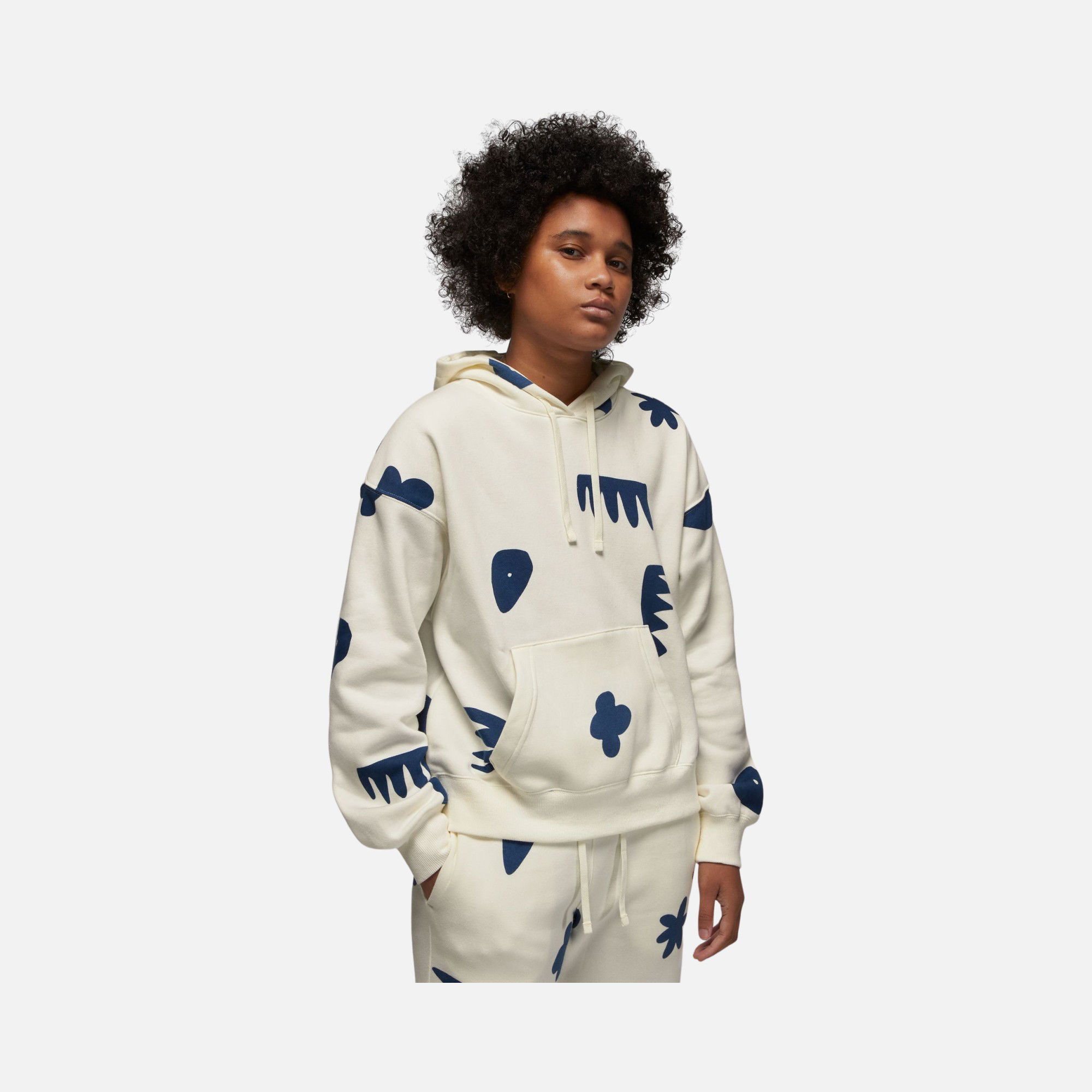 Nike Jordan Brooklyn Artist Series Fleece Pullover Hoodie Kadın Sweatshirt