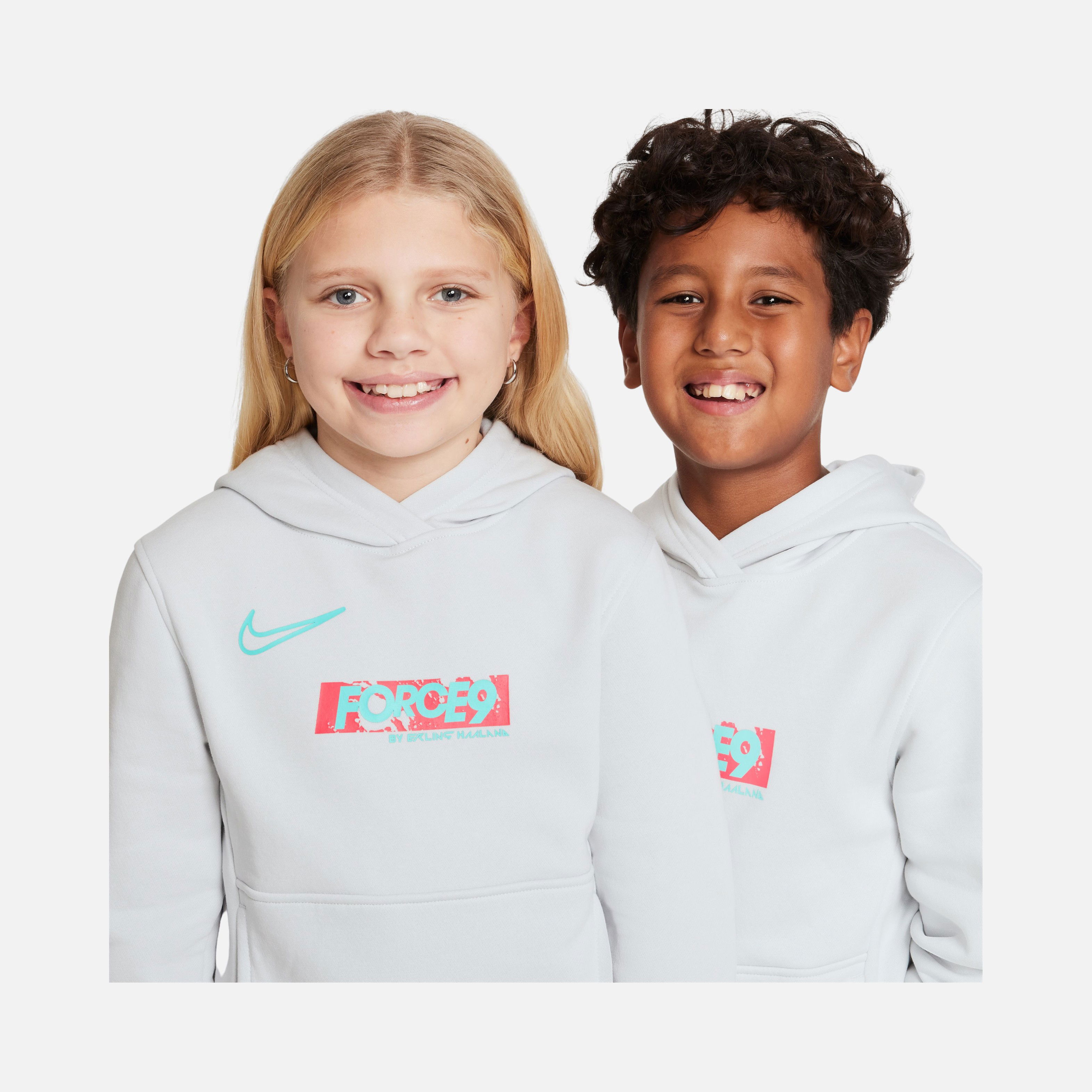 Nike Club Fleece ''Erling Haaland Force9'' Graphic Football Academy Hooded Çocuk Sweatshirt