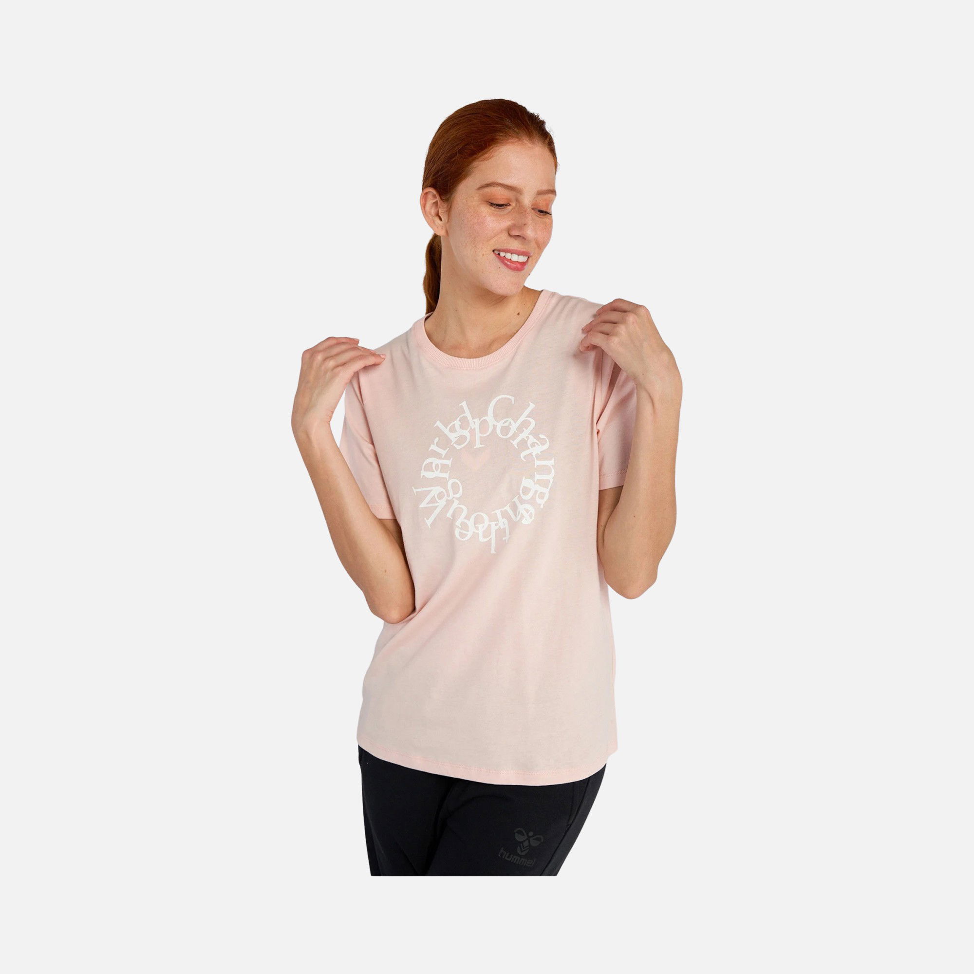 Hummel Sportswear Sofia Motto Graphic Short-Sleeve Kadın Tişört
