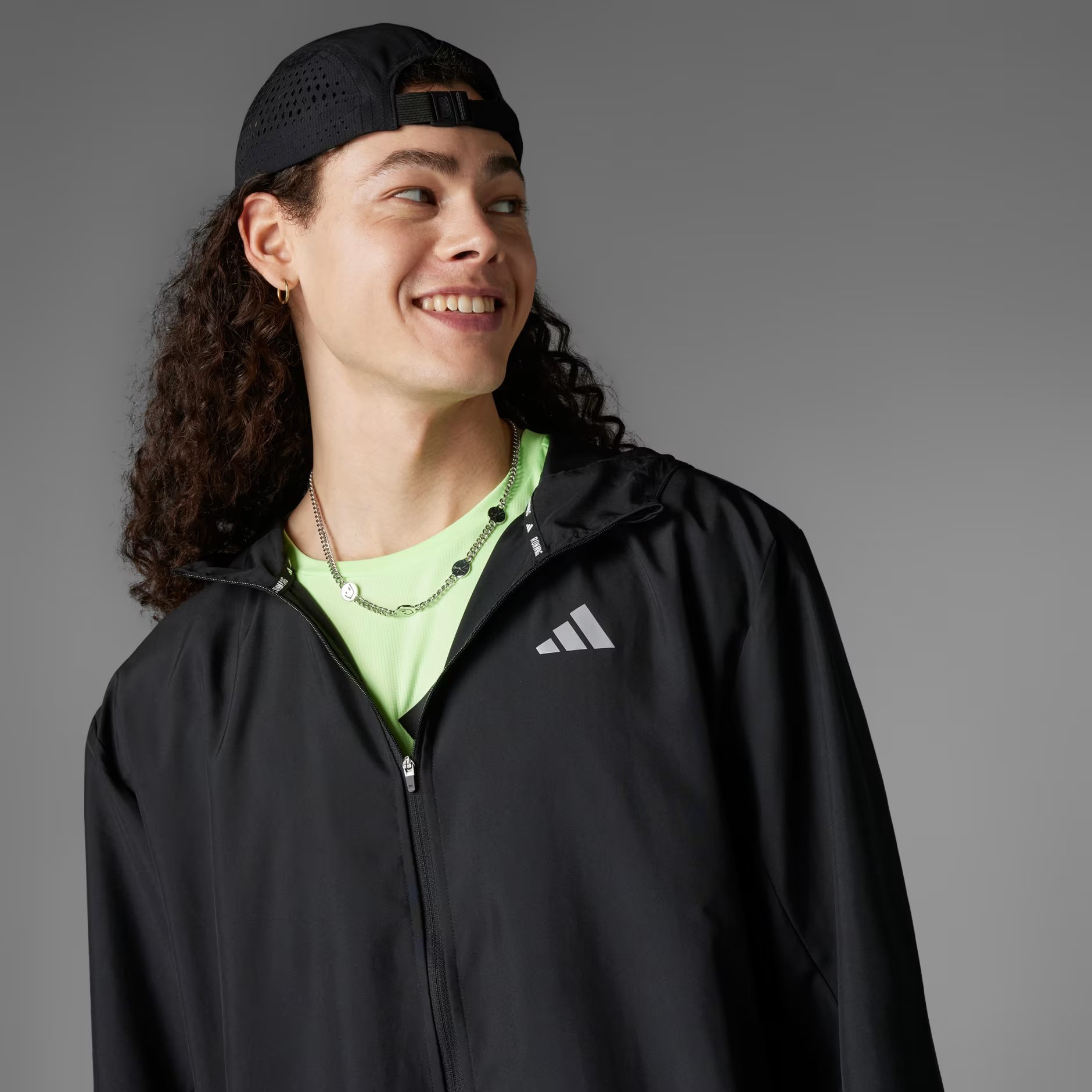 adidas AEROREADY Run It Full-Zip Hoodie Erkek Ceket