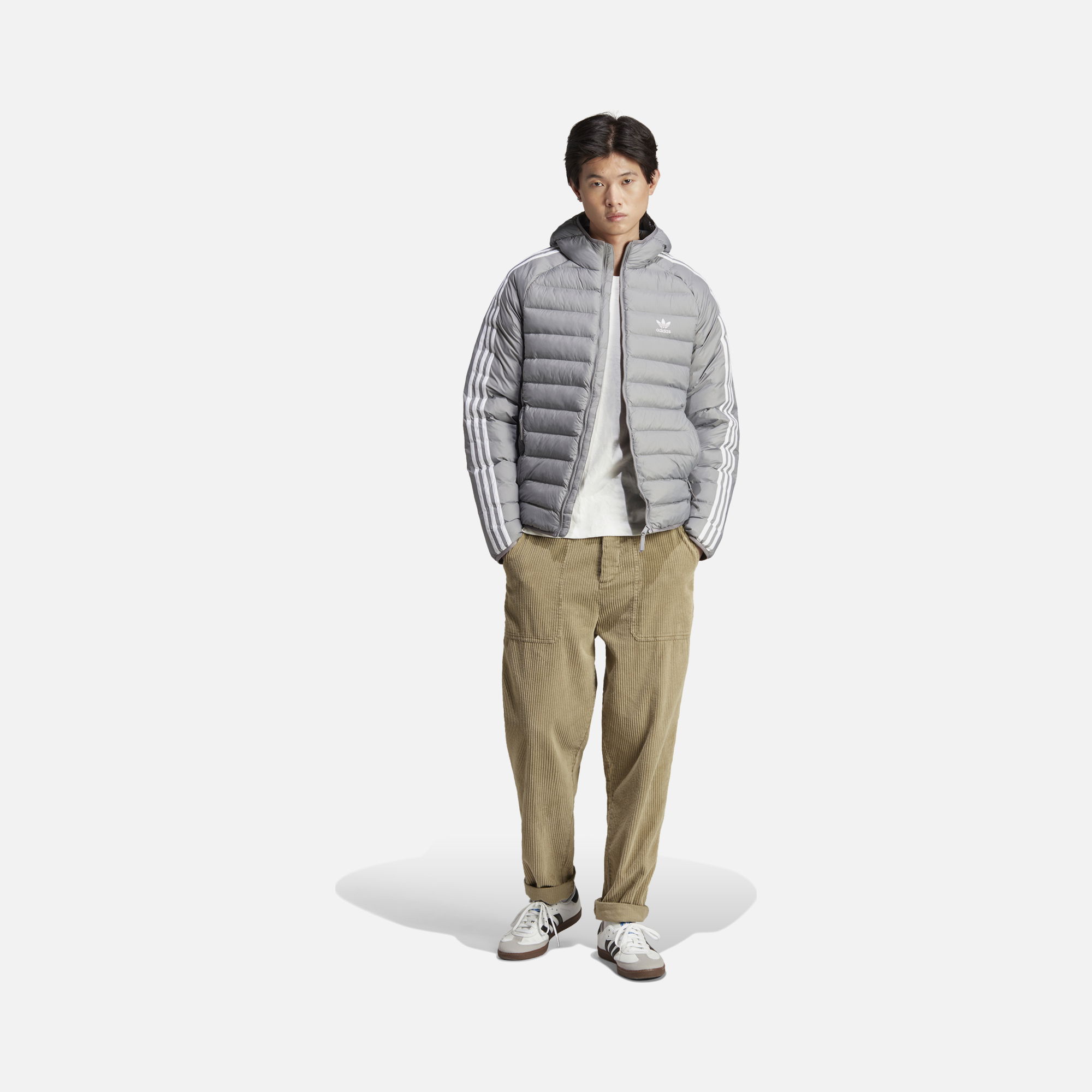 adidas Sportswear Padded 3-Stripes Full-Zip Hoodie Erkek Mont