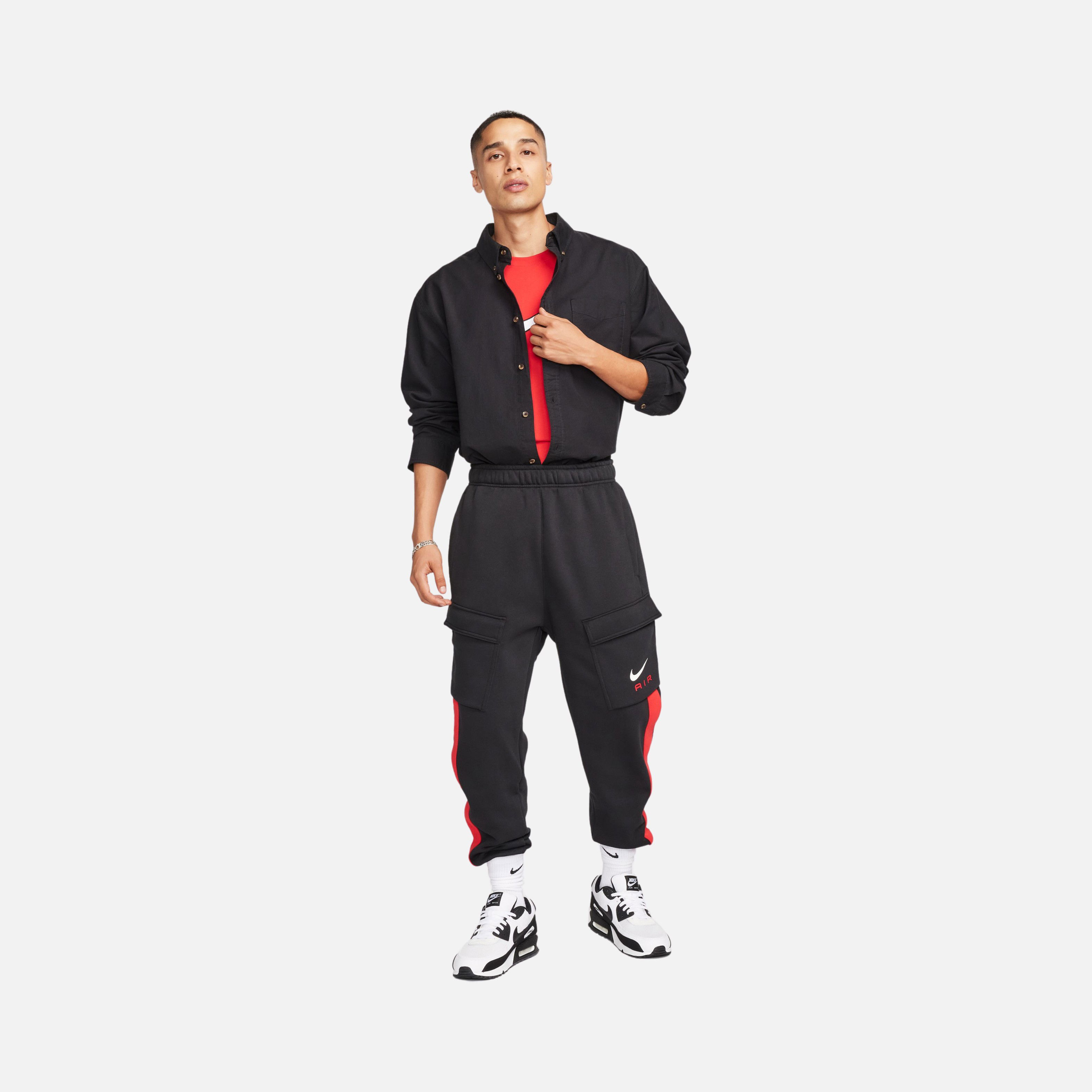 Nike Sportswear Swoosh Air Fleece Cargo Erkek Eşofman Altı