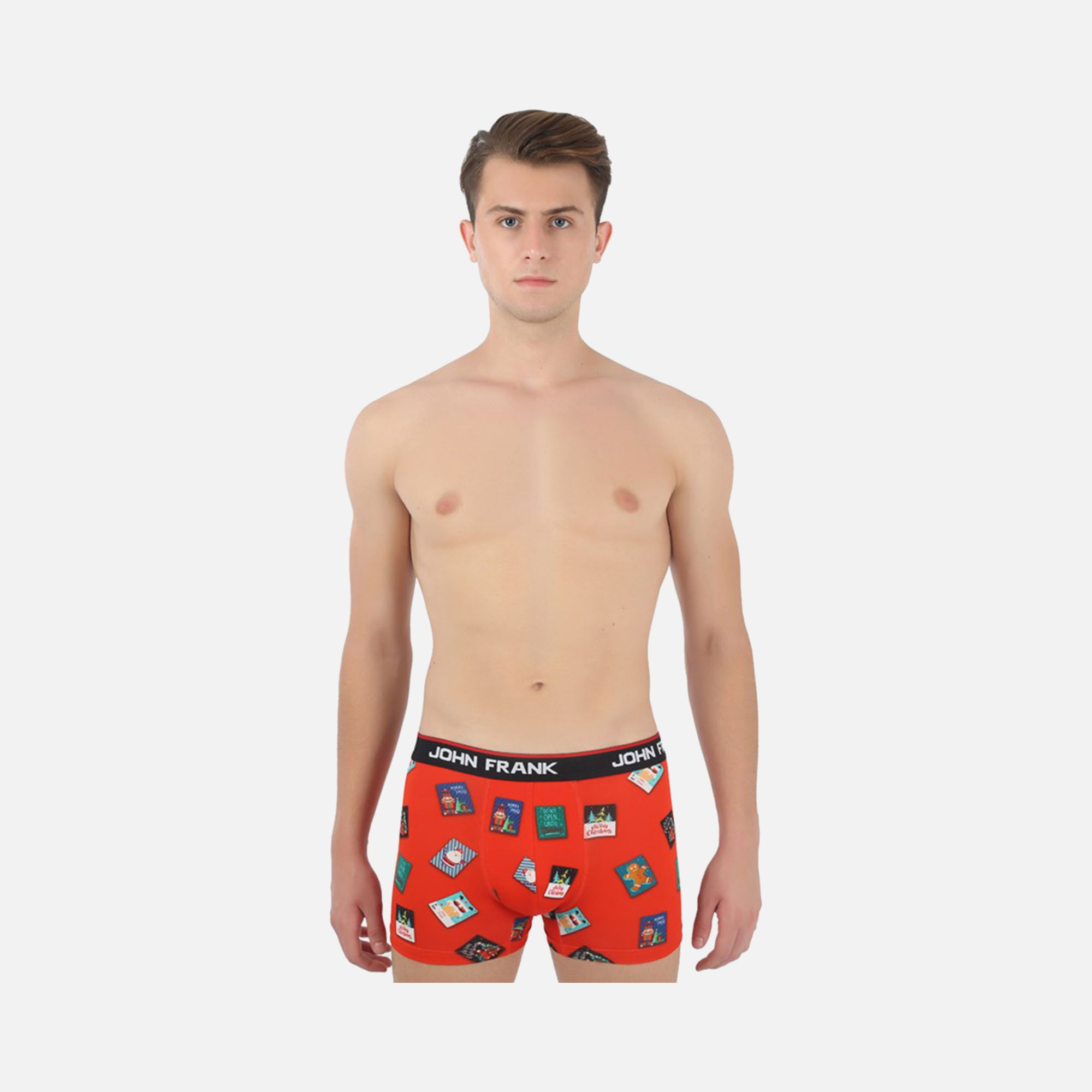 John Frank Posty Di̇gi̇tal Printing Erkek Boxer