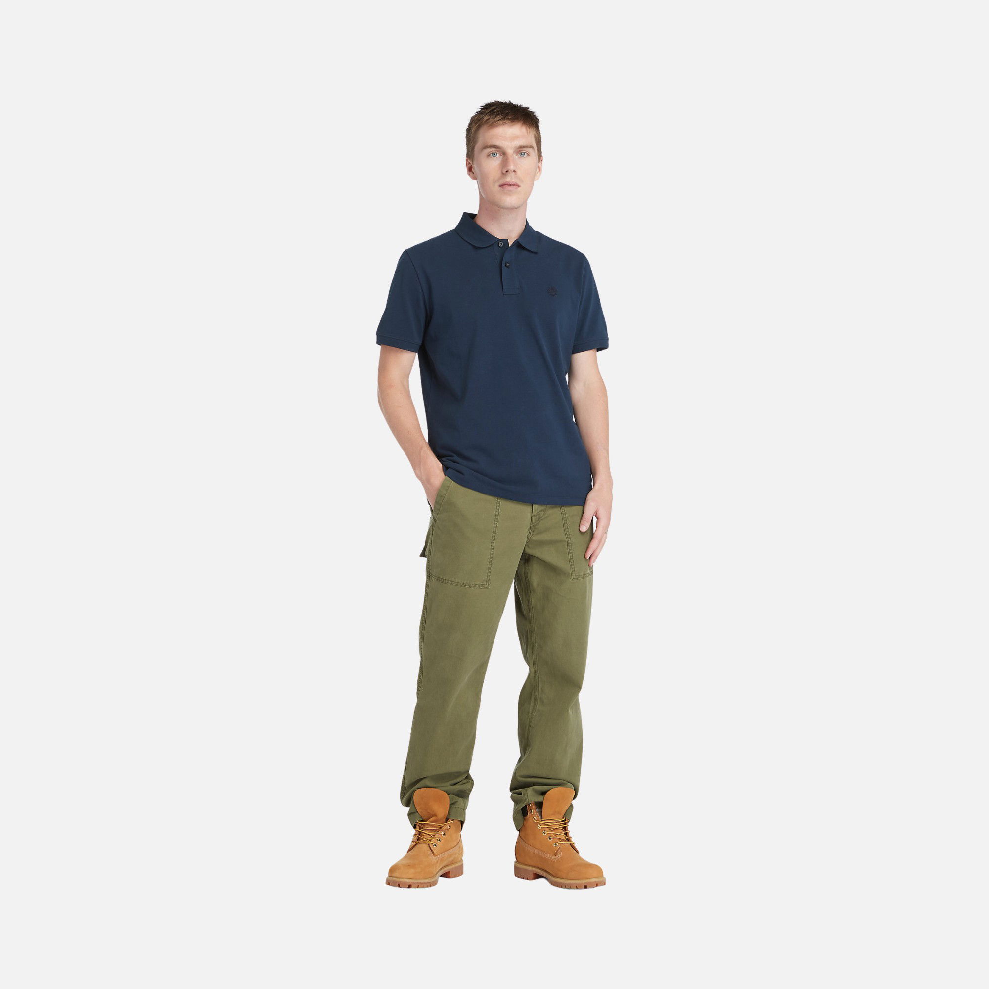 Timberland Sportswear Millers River Pique Short-Sleeve Polo Erkek Tişört