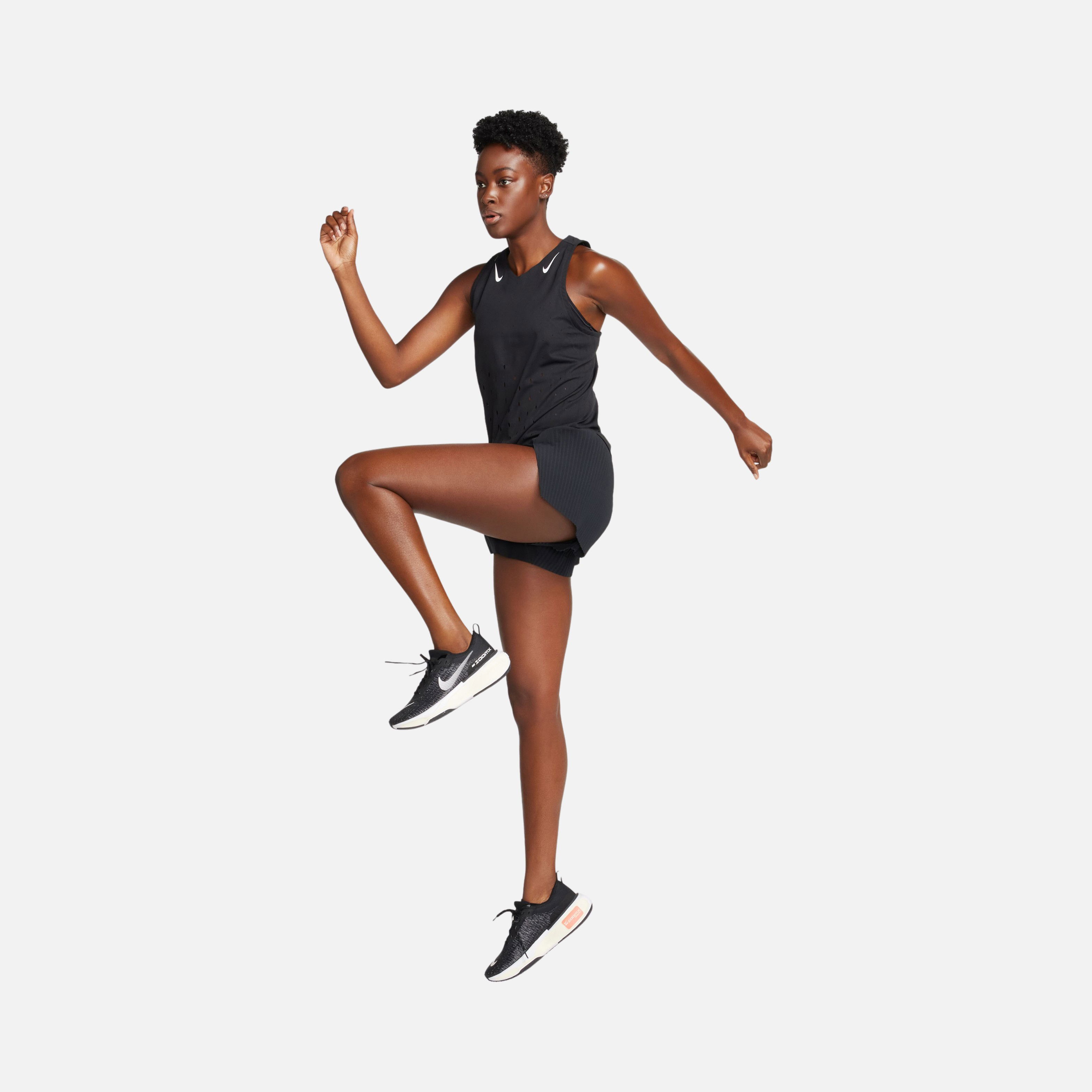 Nike AeroSwift Dri-Fit ADV Mid-Rise Brief-Lined 3" Running Kadın Şort
