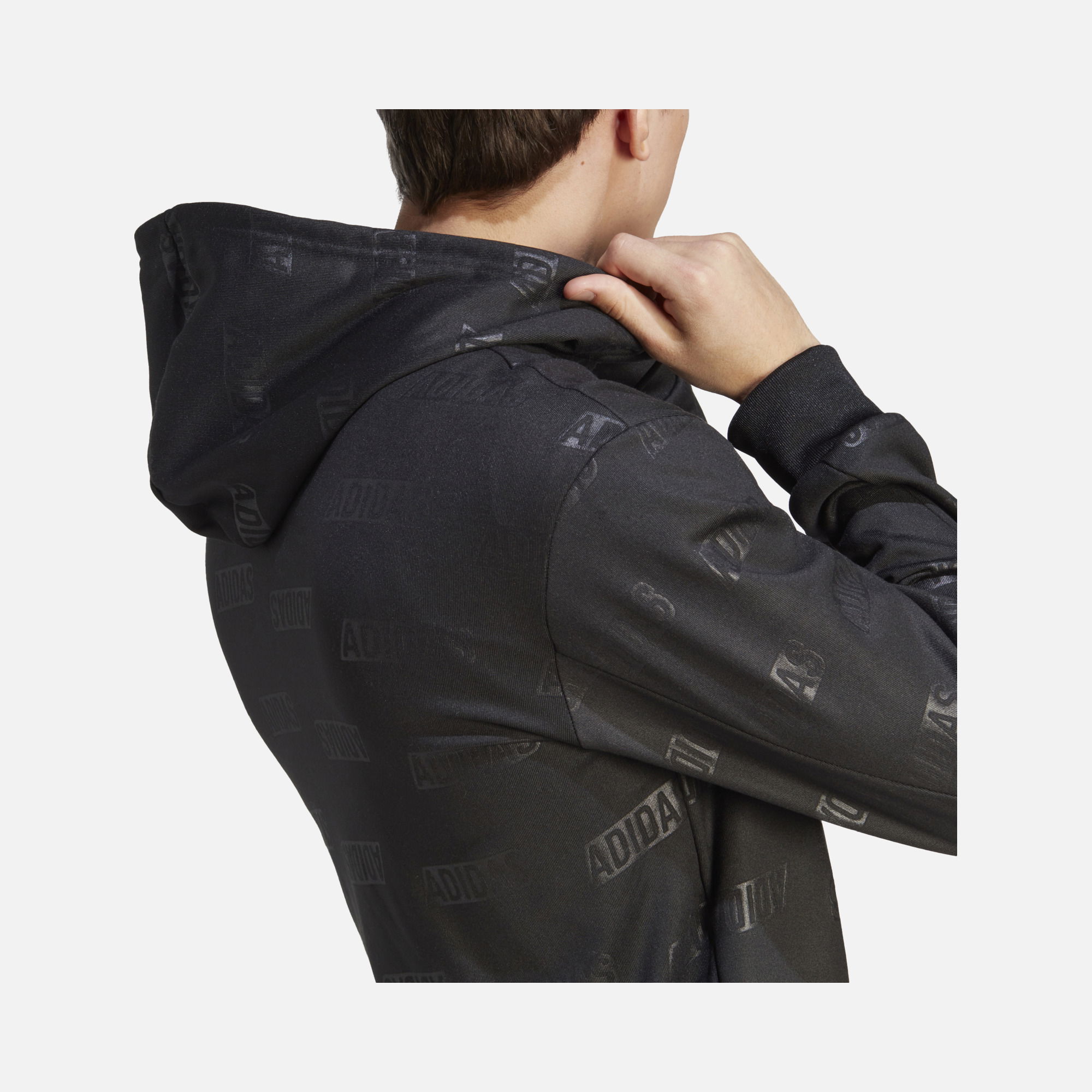 adidas Sportswear Bluza dresowa Embossed Fleece Full-Zip Hoodie Erkek Ceket