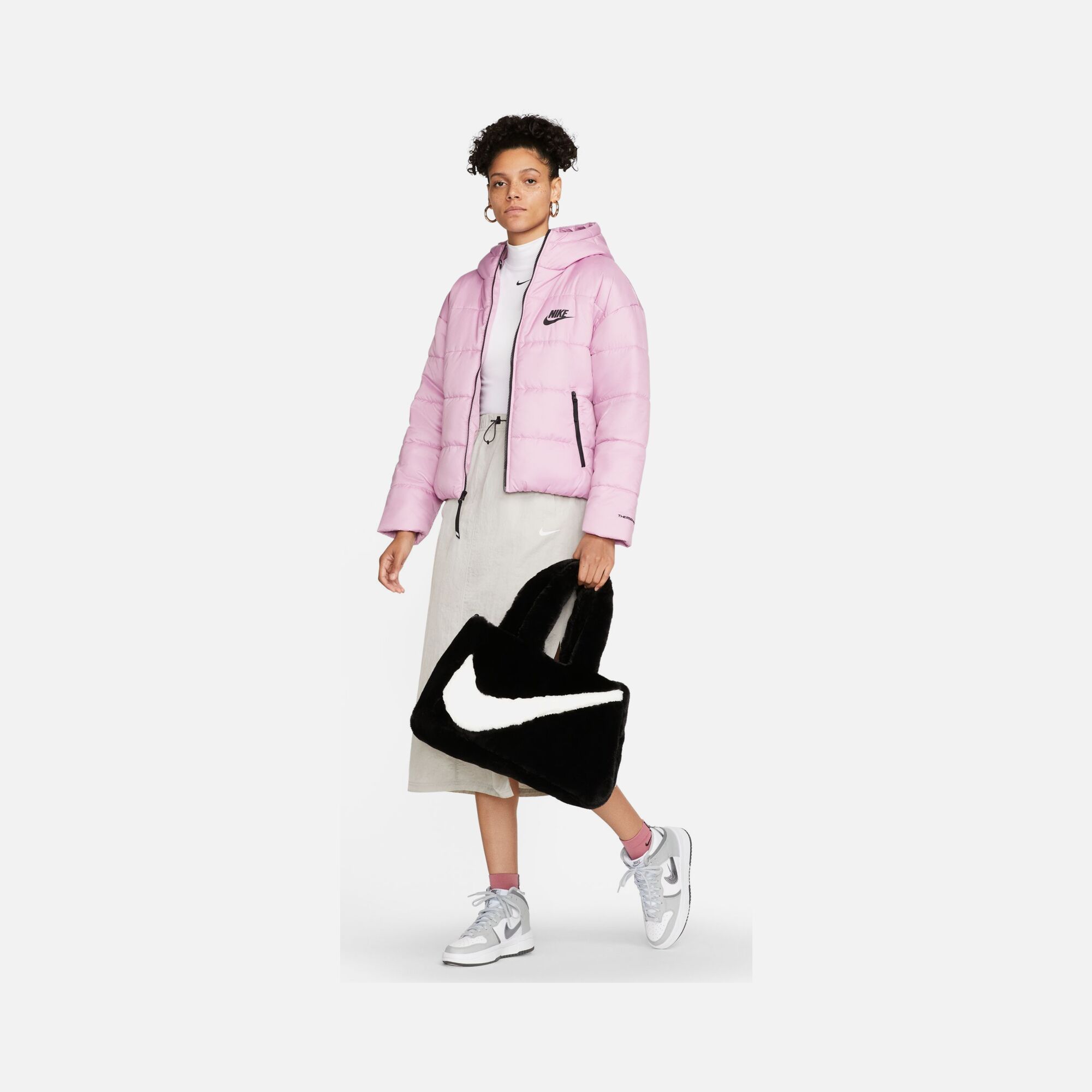 Nike Sportswear Faux Fur Tote (10 L) Kadın El Çantası