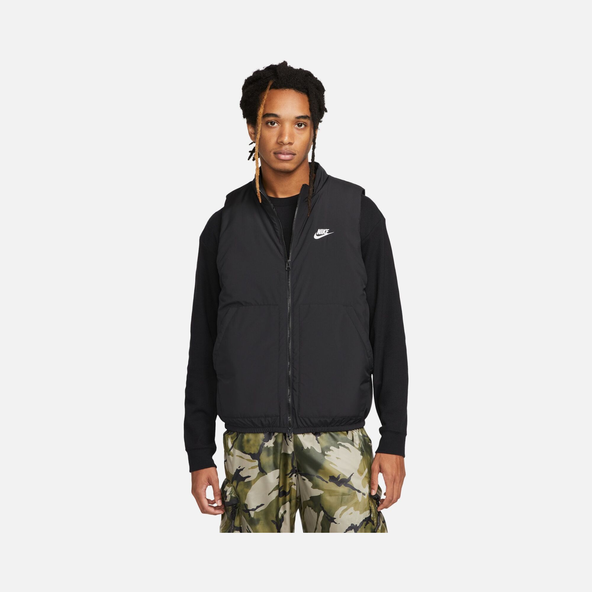 Nike Sportswear Therma-Fit Club Woven Insulated Full-Zip Erkek Yelek