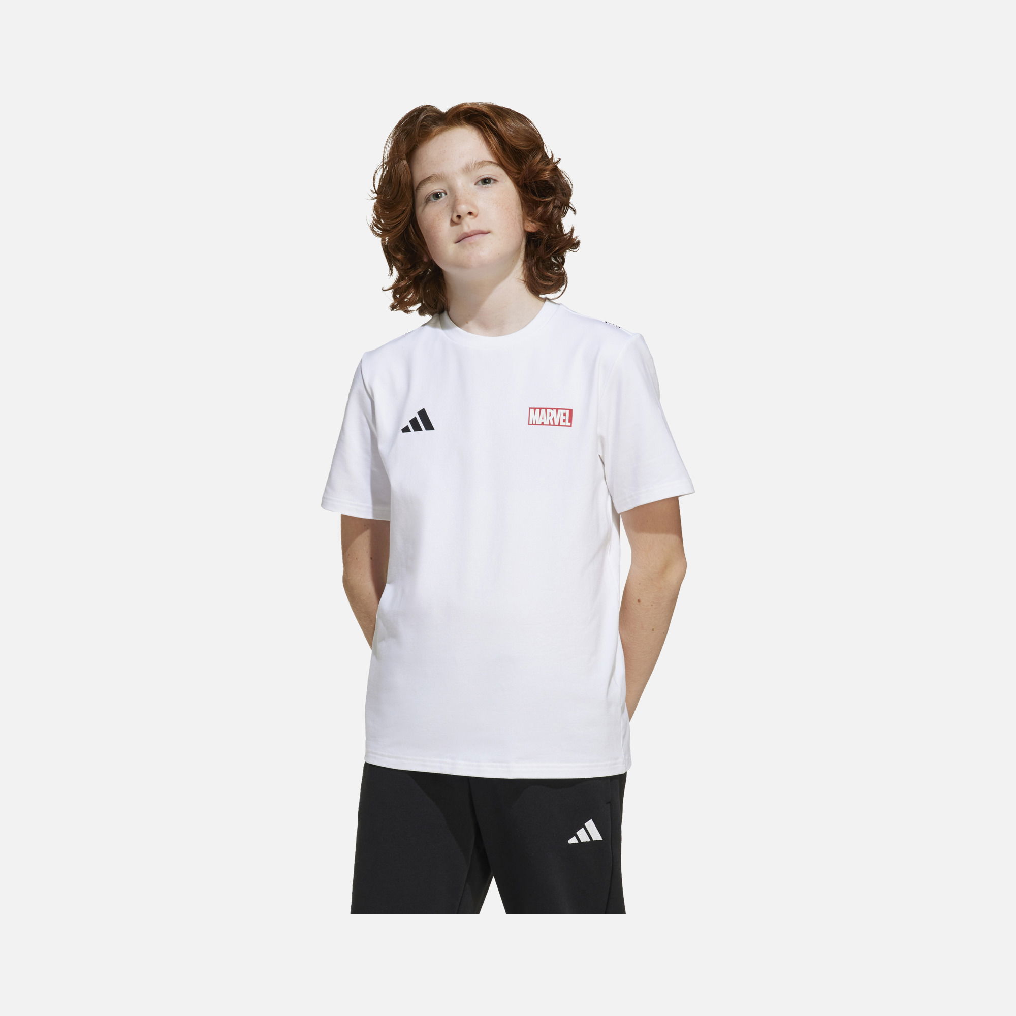 adidas x Marvel Superheroes Graphic Short-Sleeve Çocuk Tişört