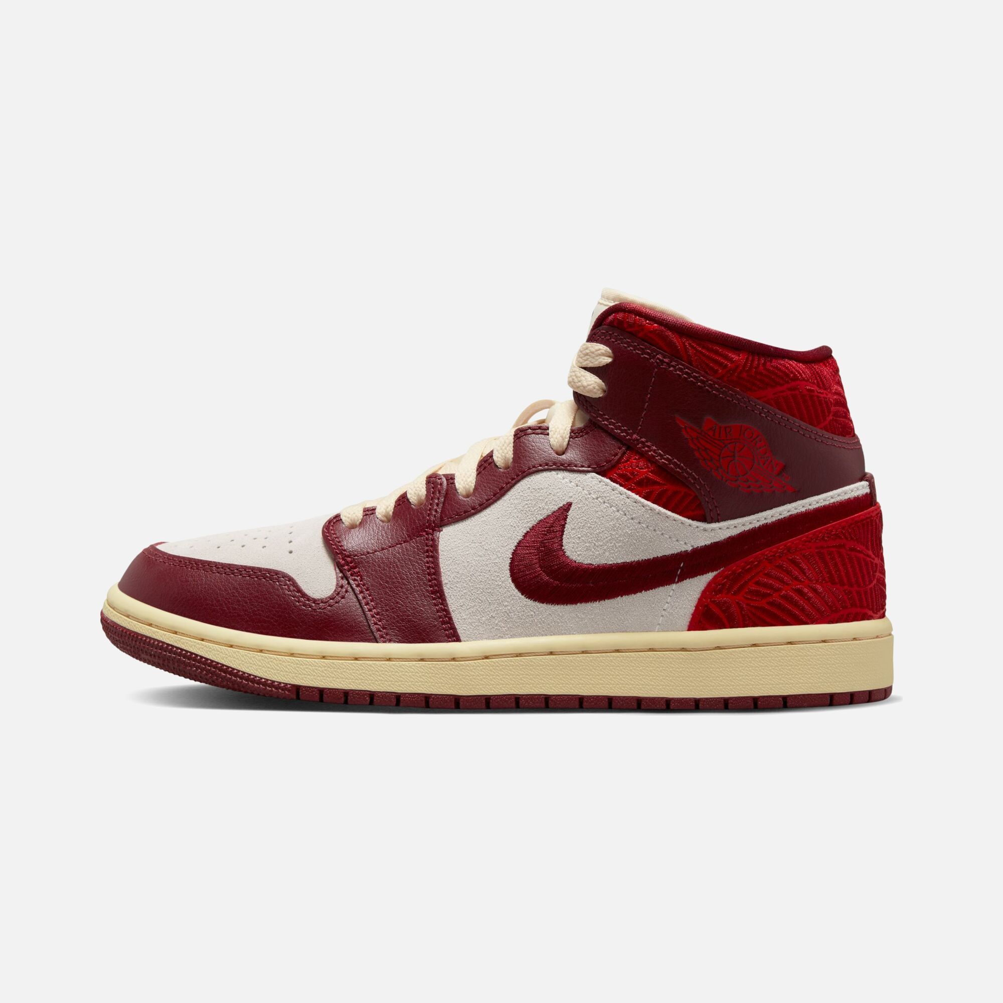 Nike Air Jordan 1 Mid SE "Tiki Leaf" Kadın Spor Ayakkabı