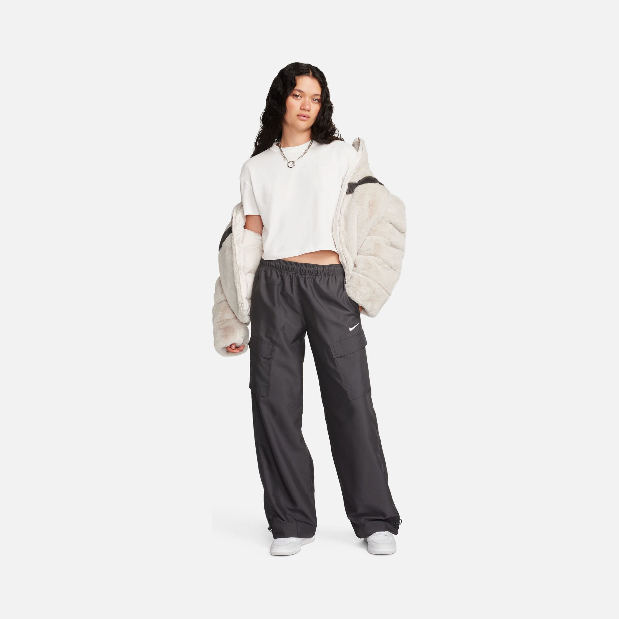 Nike Sportswear Trend - Woven Cargo Wide Cut Kadın Eşofman Altı