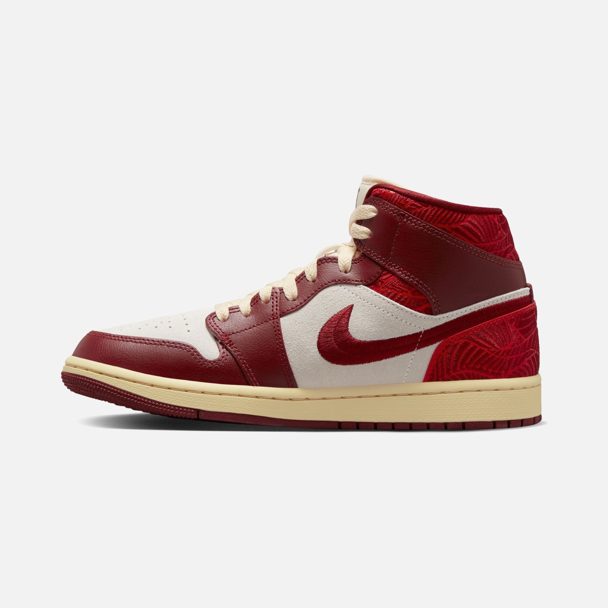 Nike Air Jordan 1 Mid SE "Tiki Leaf" Kadın Spor Ayakkabı