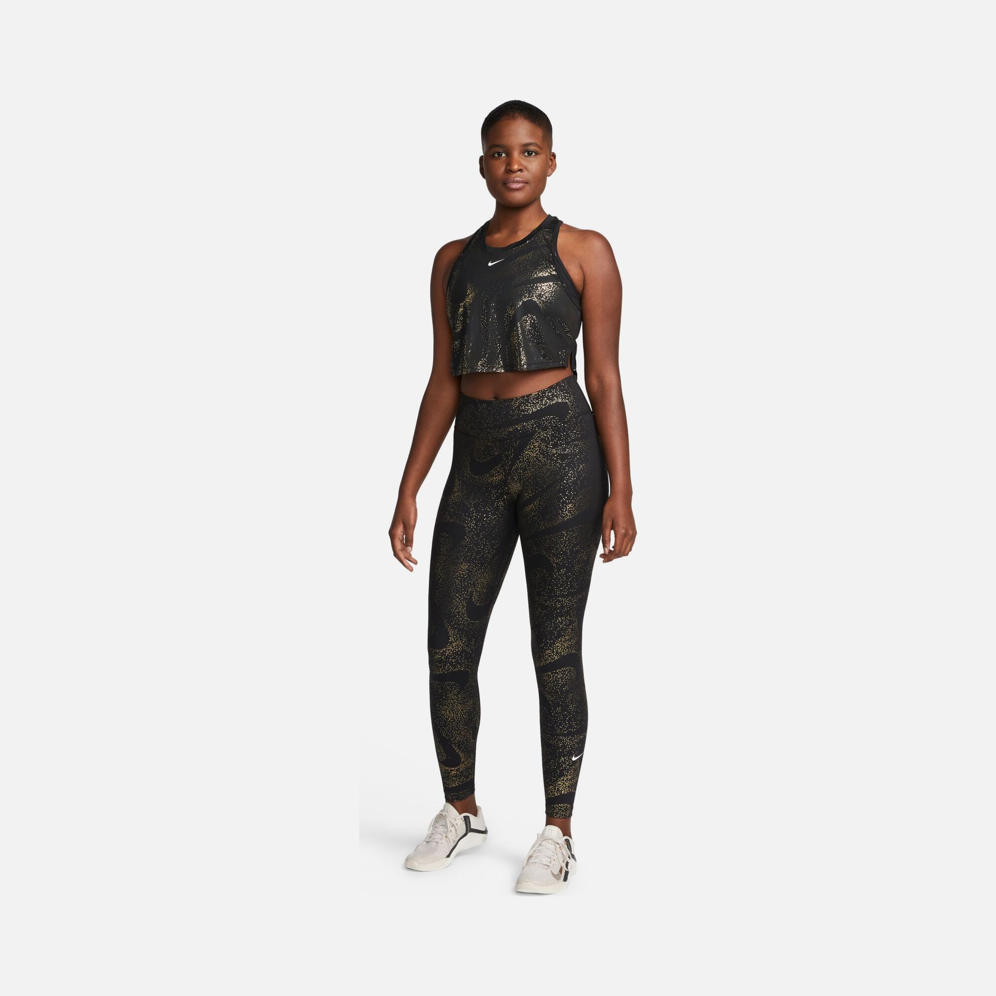Nike Dri-Fit One Sparkle Swoosh Graphics Training Kadın Atlet