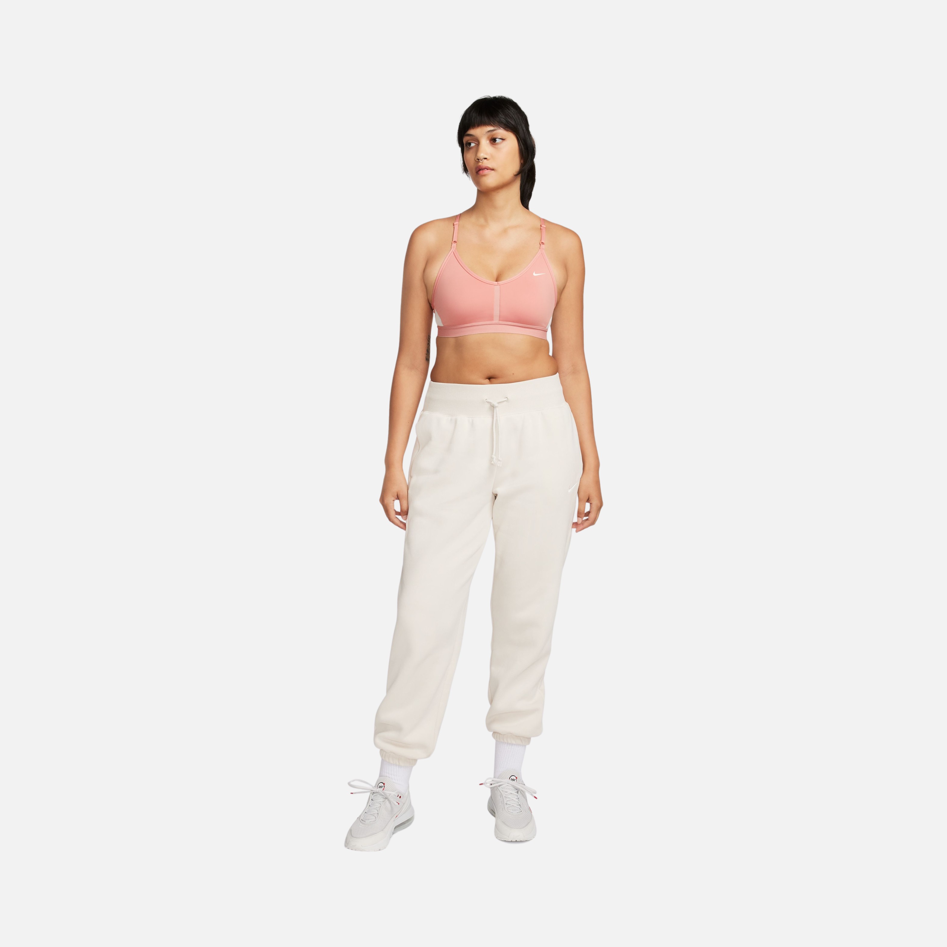 Nike Dri-Fit Indy V Neck Light-Support Sports Training Kadın Bra