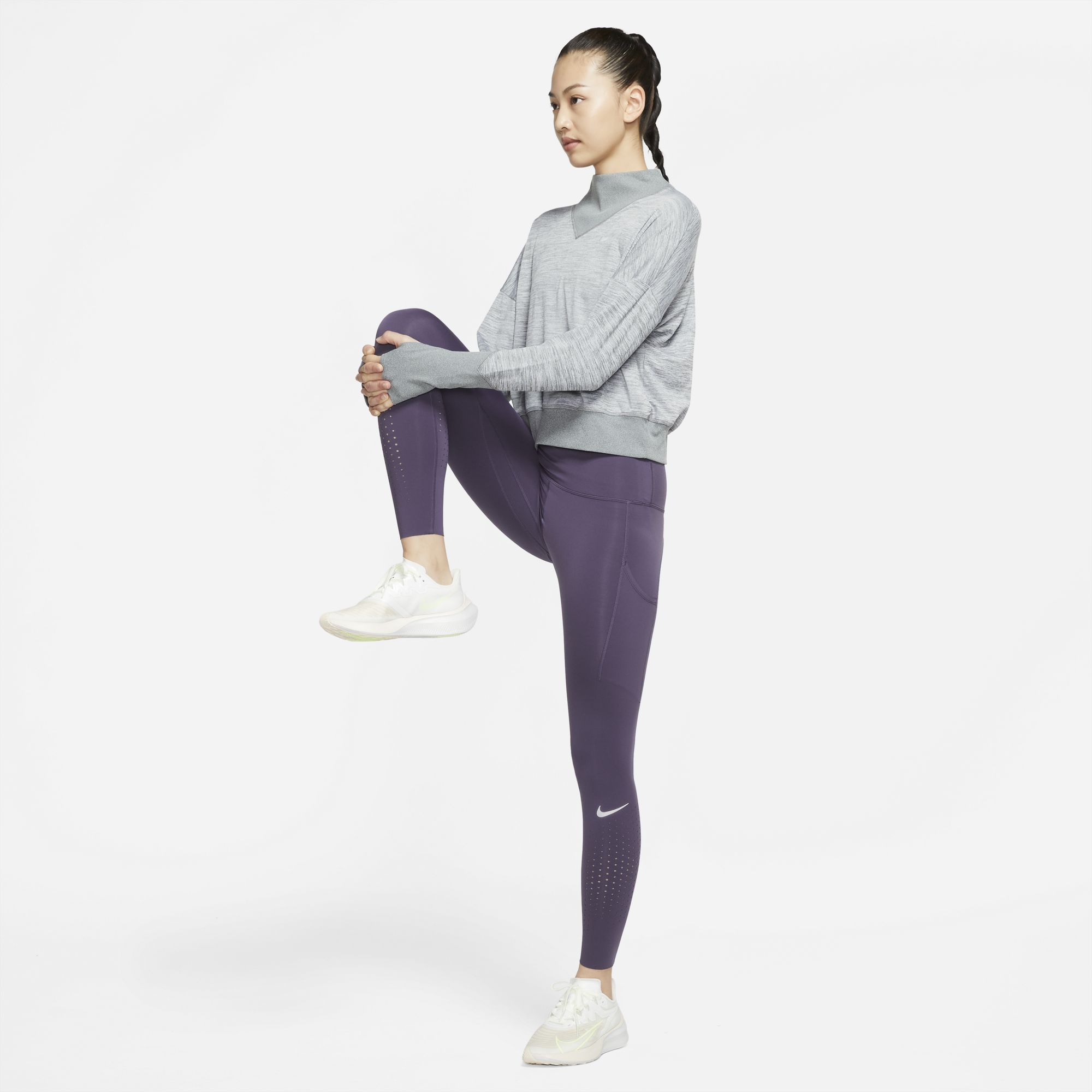 Nike Epic Lux Mid-Rise Running Kadın Tayt