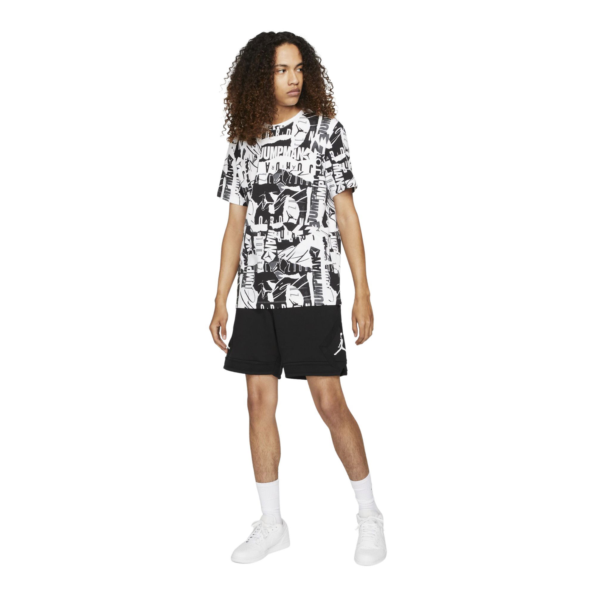 Nike Jordan Jumpman Flight All-Over Printed Short-Sleeve Erkek Tişört