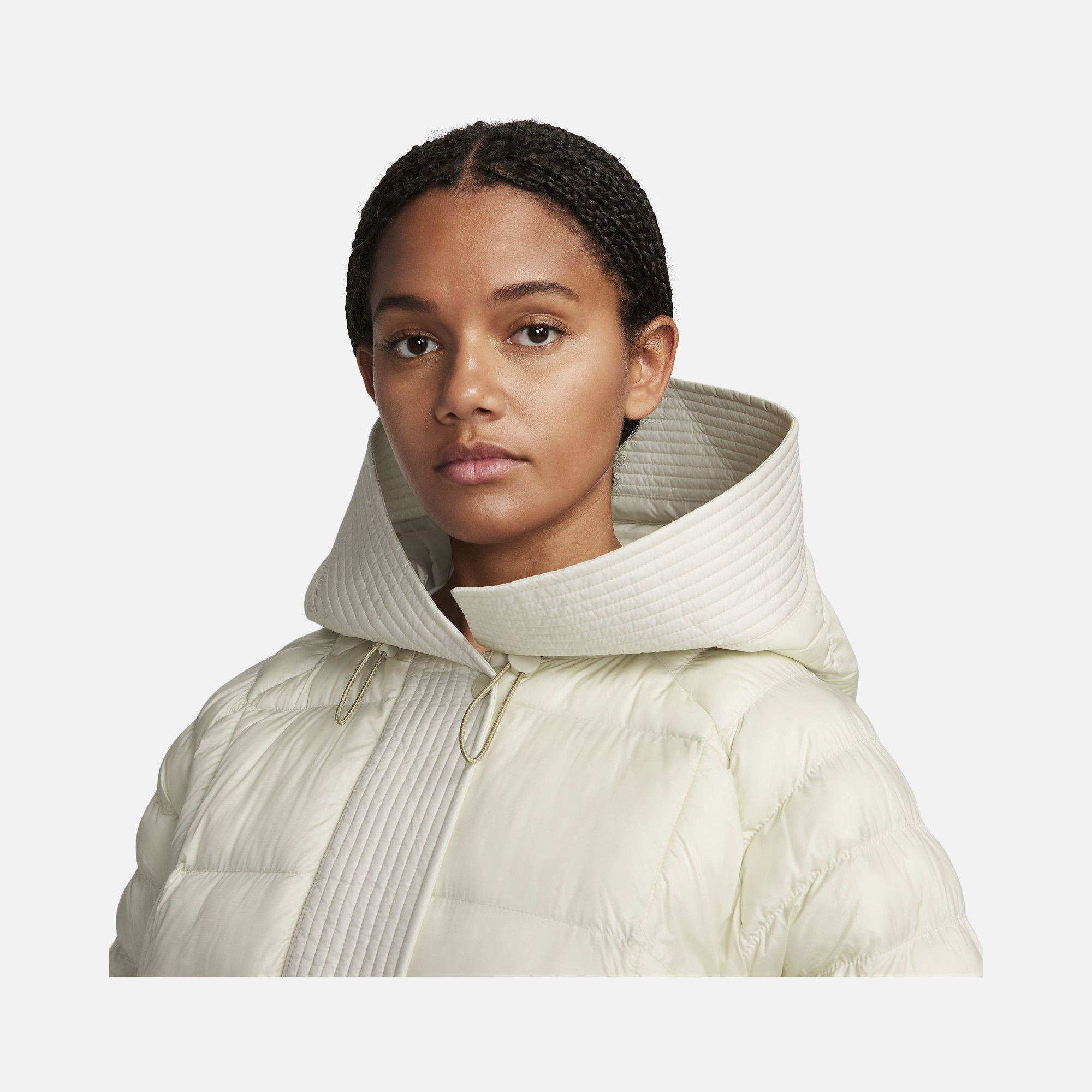 Nike Sportswear Therma-Fit PrimaLoft® Thermoplume® Oversized Swoosh Puffer Full-Zip Hoodie Kadın Mont