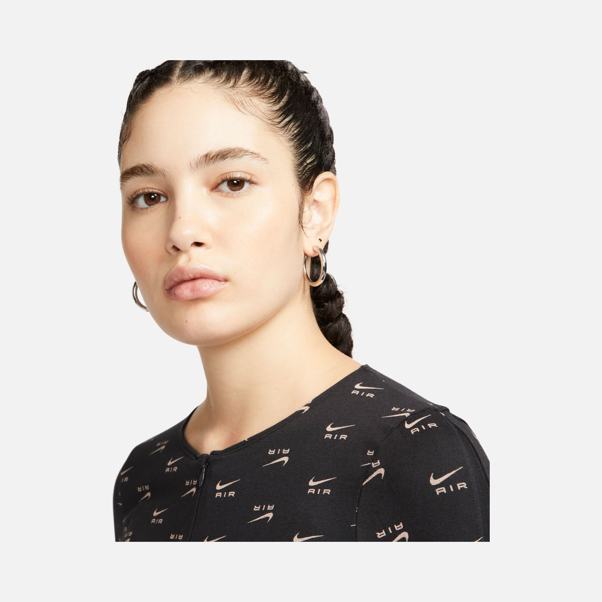 Nike Sportswear Air Printed Full-Zip Long-Sleeve Kadın Tulum
