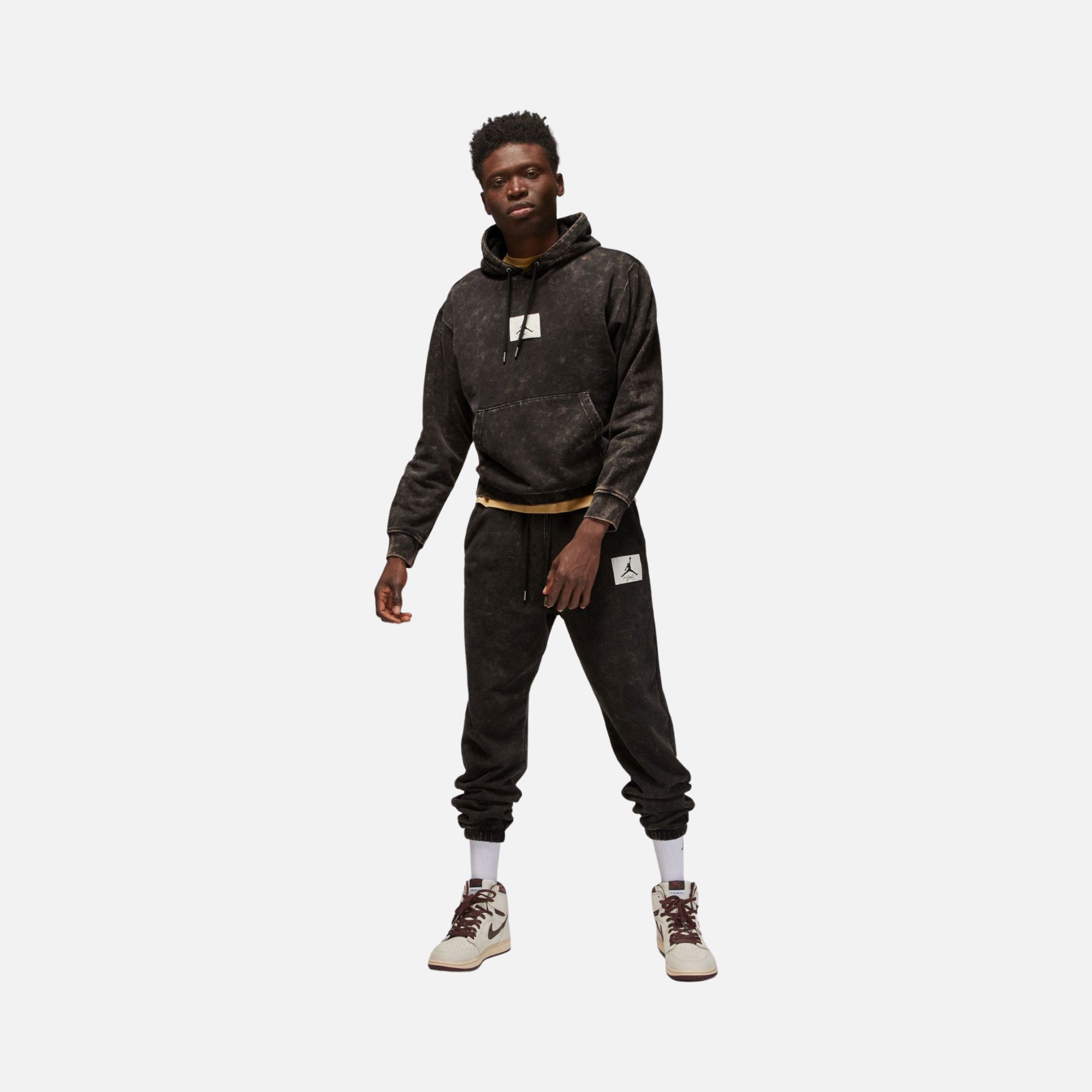 Nike Jordan Essentials Washed-Out Fleece Hoodie Erkek Sweatshirt
