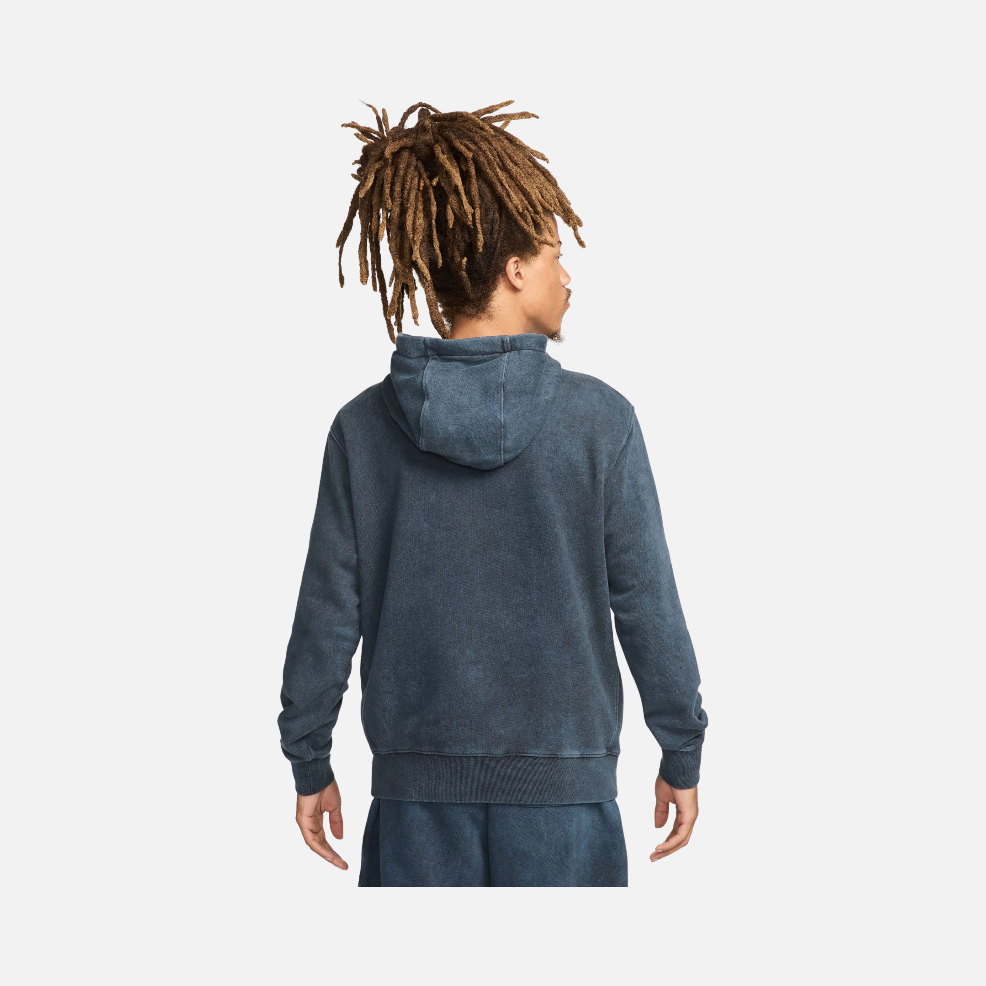 Nike Sportswear Club Pullover French Terry Fine 2.0 Washed Hoodie Erkek Sweatshirt