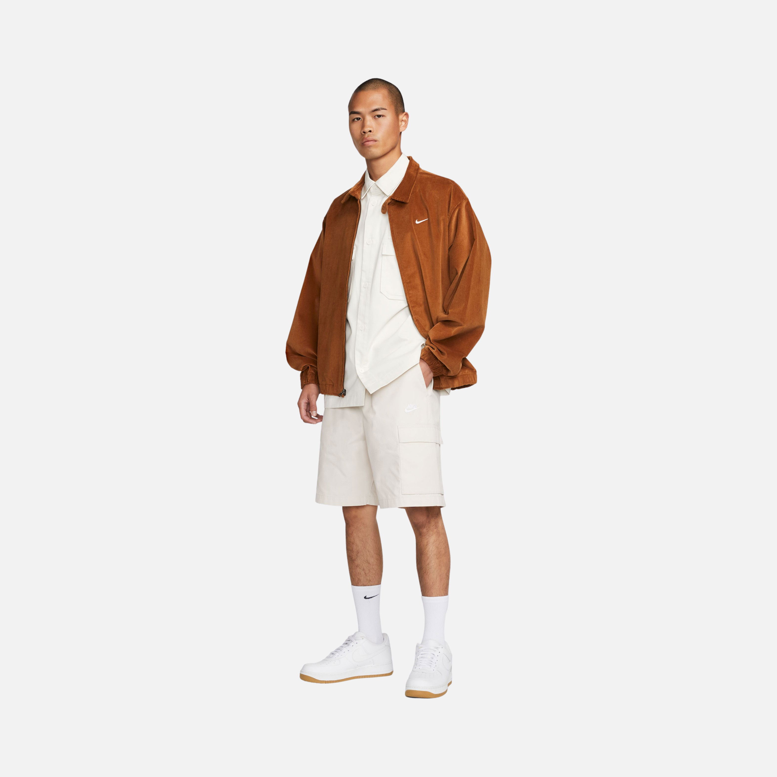 Nike Sportswear Woven Military Button-Down Short-Sleeve Erkek Gömlek