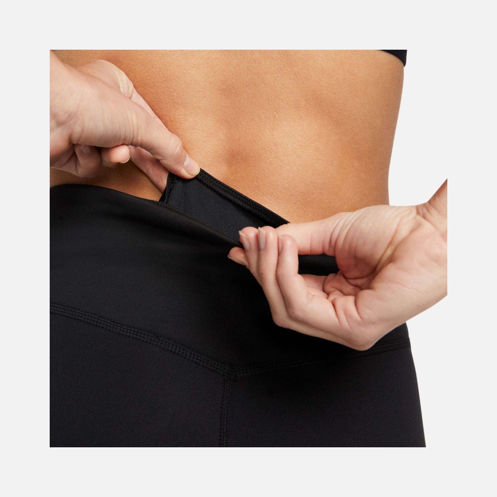 Nike Pro Dri-Fit Sparkle Swoosh Graphics Mid-Rise Training Kadın Tayt