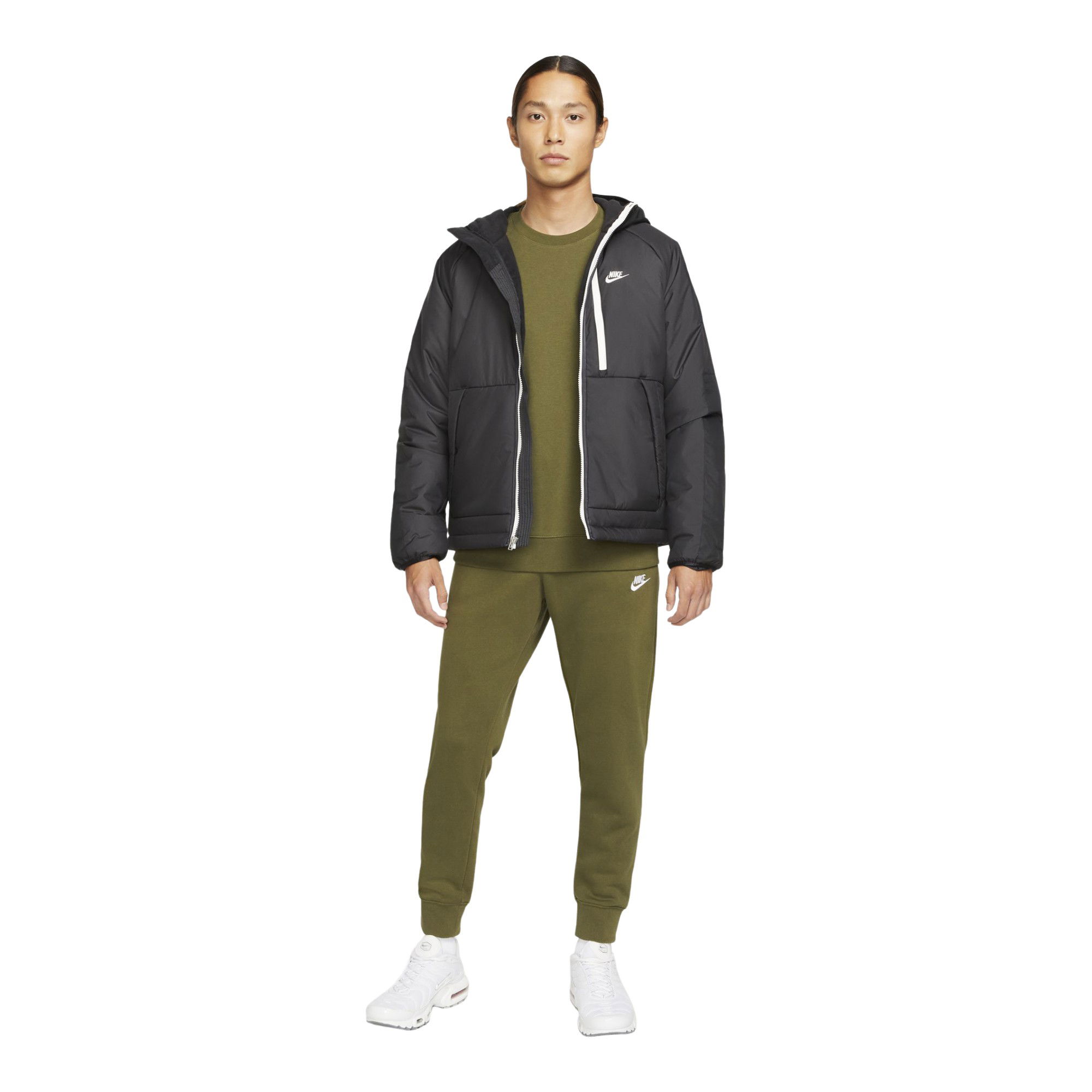 Nike Sportswear Therma-Fit Legacy Full-Zip Hoodie Erkek Mont