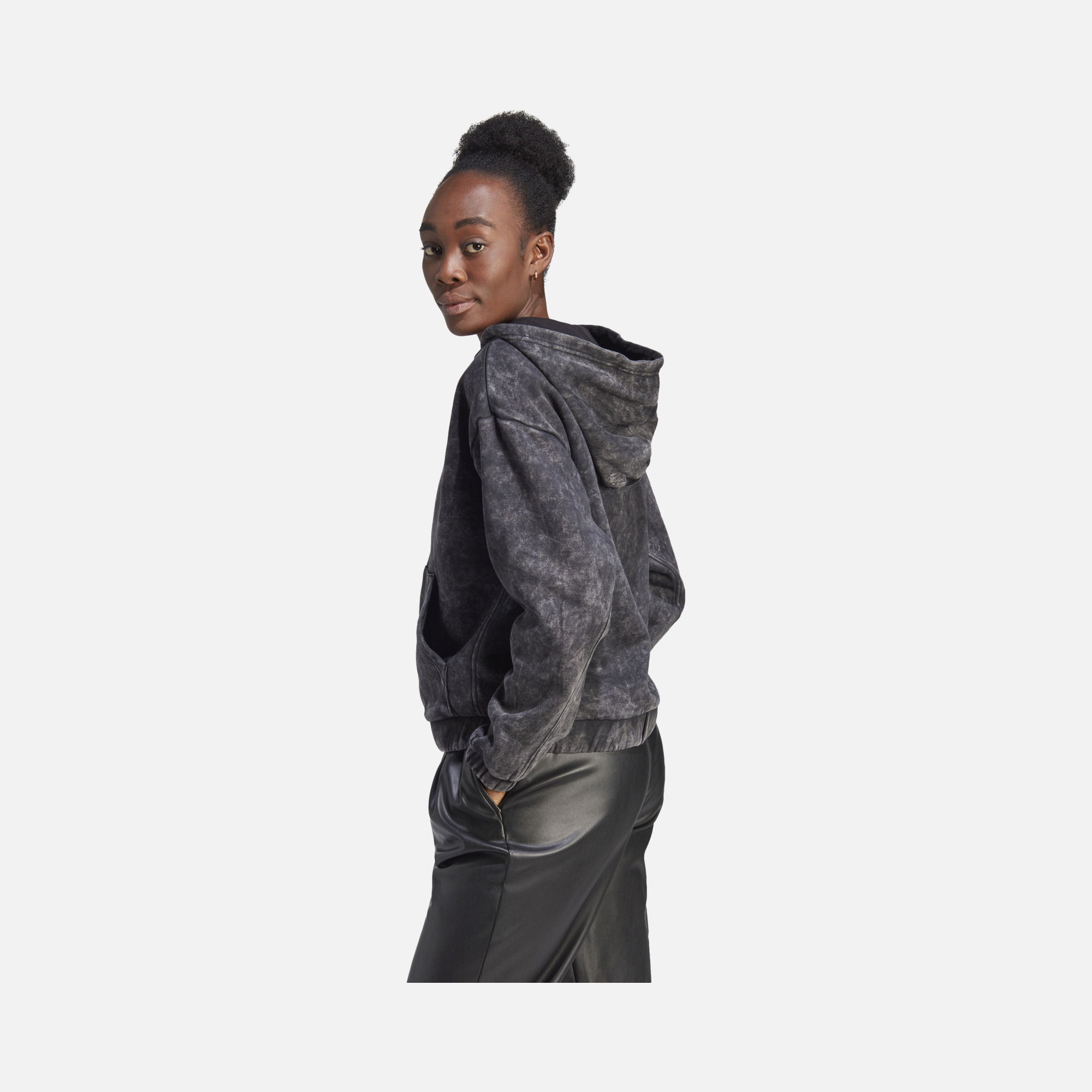 adidas Sportswear ALL SZN Fleece Washed Full-Zip Hooded Kadın Sweatshirt