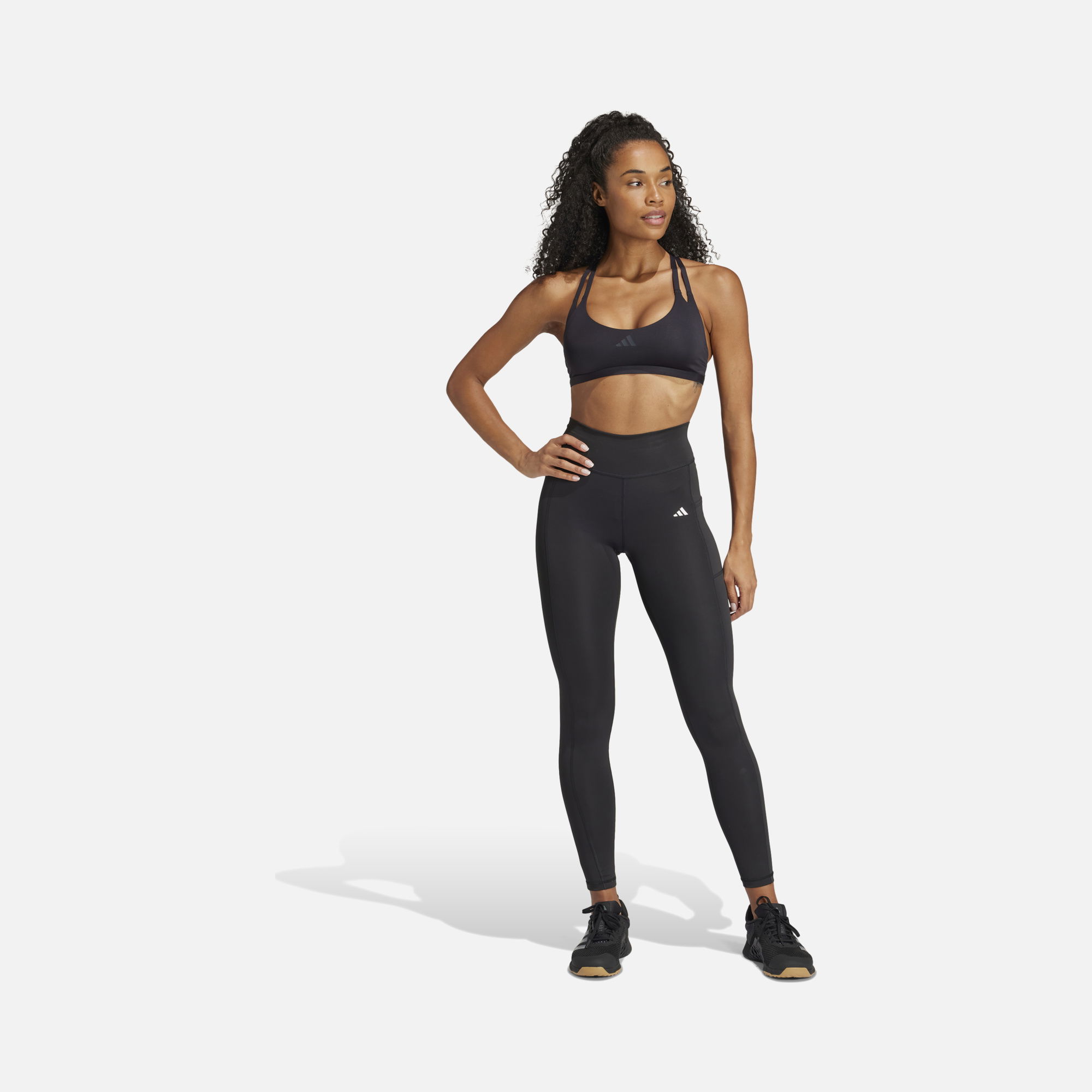 adidas AEROREADY Aeroimpact Luxe Adiflex Fabric Light-Support Removable Padding Training Kadın Bra