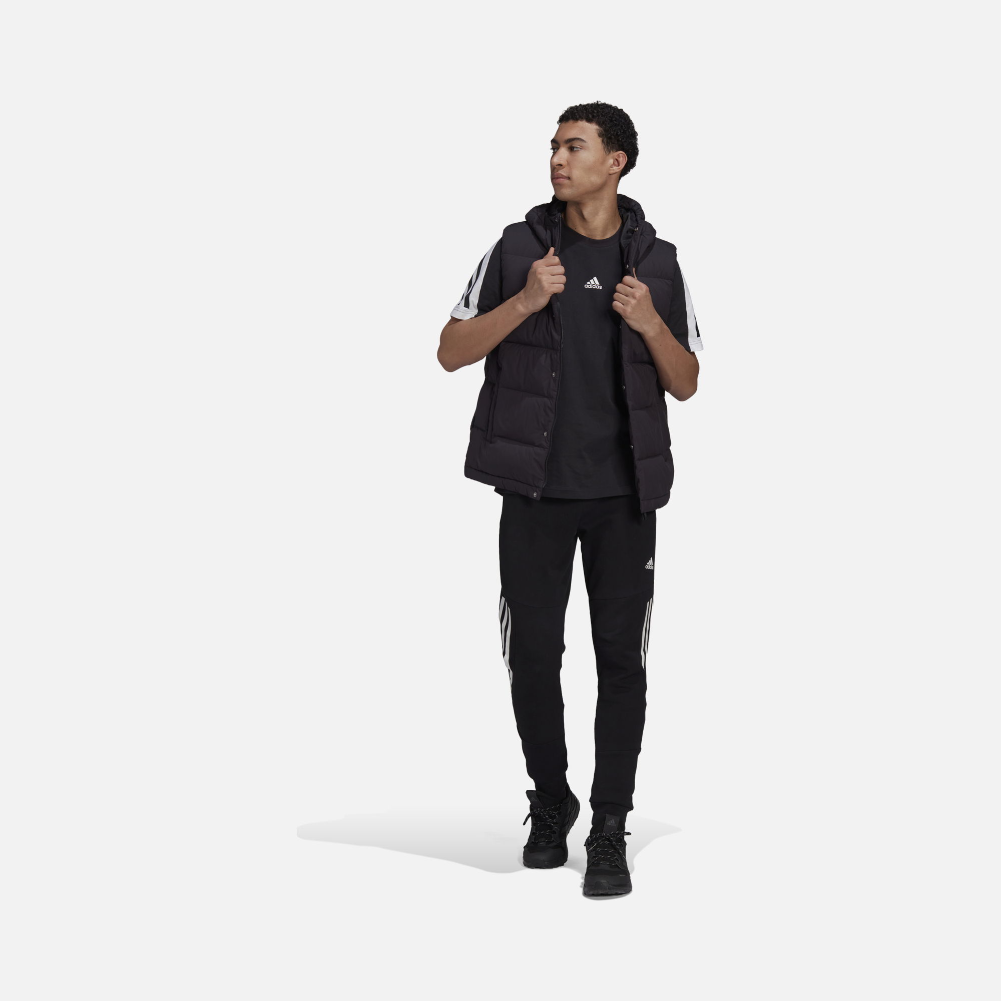 adidas Sportswear Helionic Down Full-Zip Hoodie Erkek Yelek