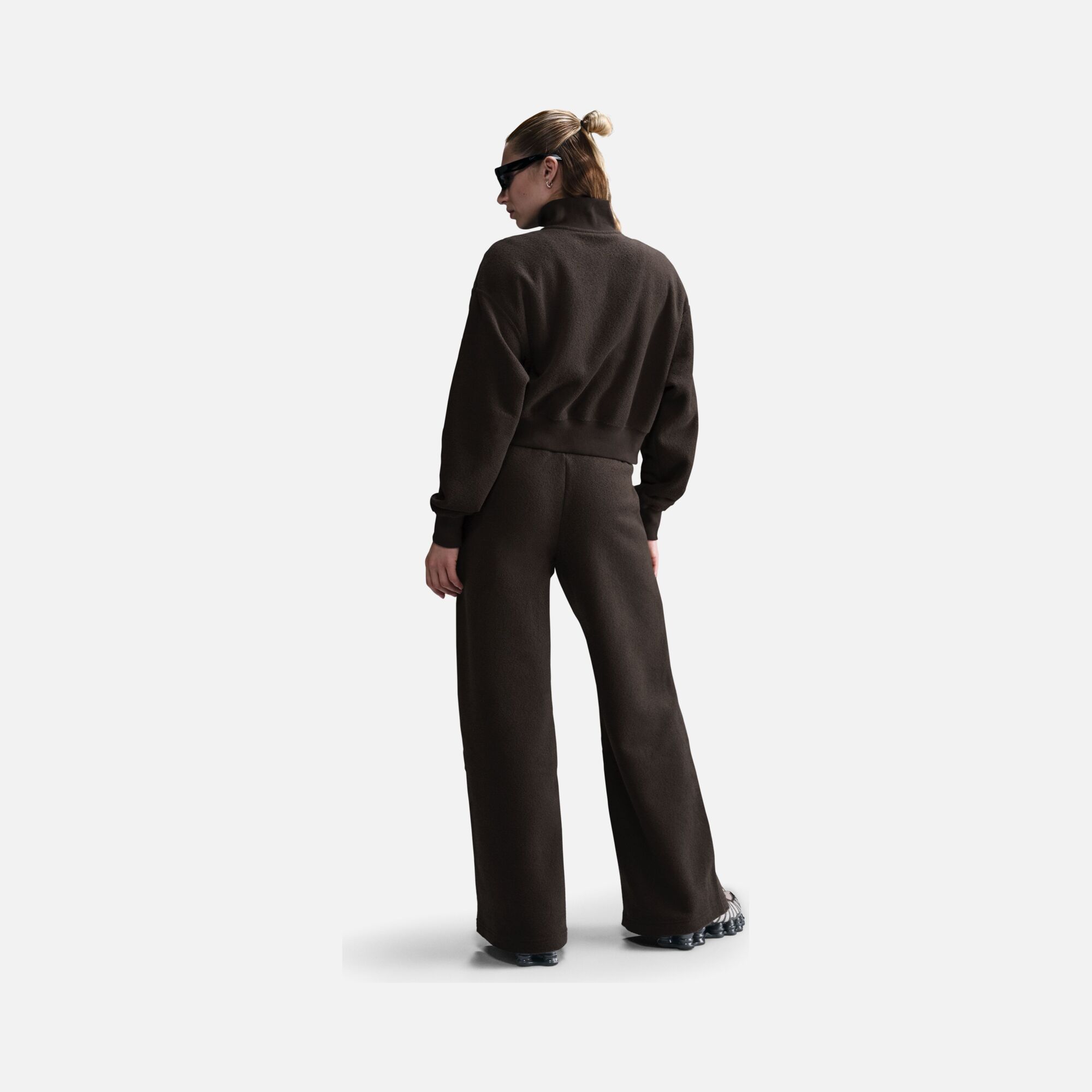 Nike Sportswear Phoenix Plush High-Waisted Wide-Leg Cozy Fleece Kadın Pantolon