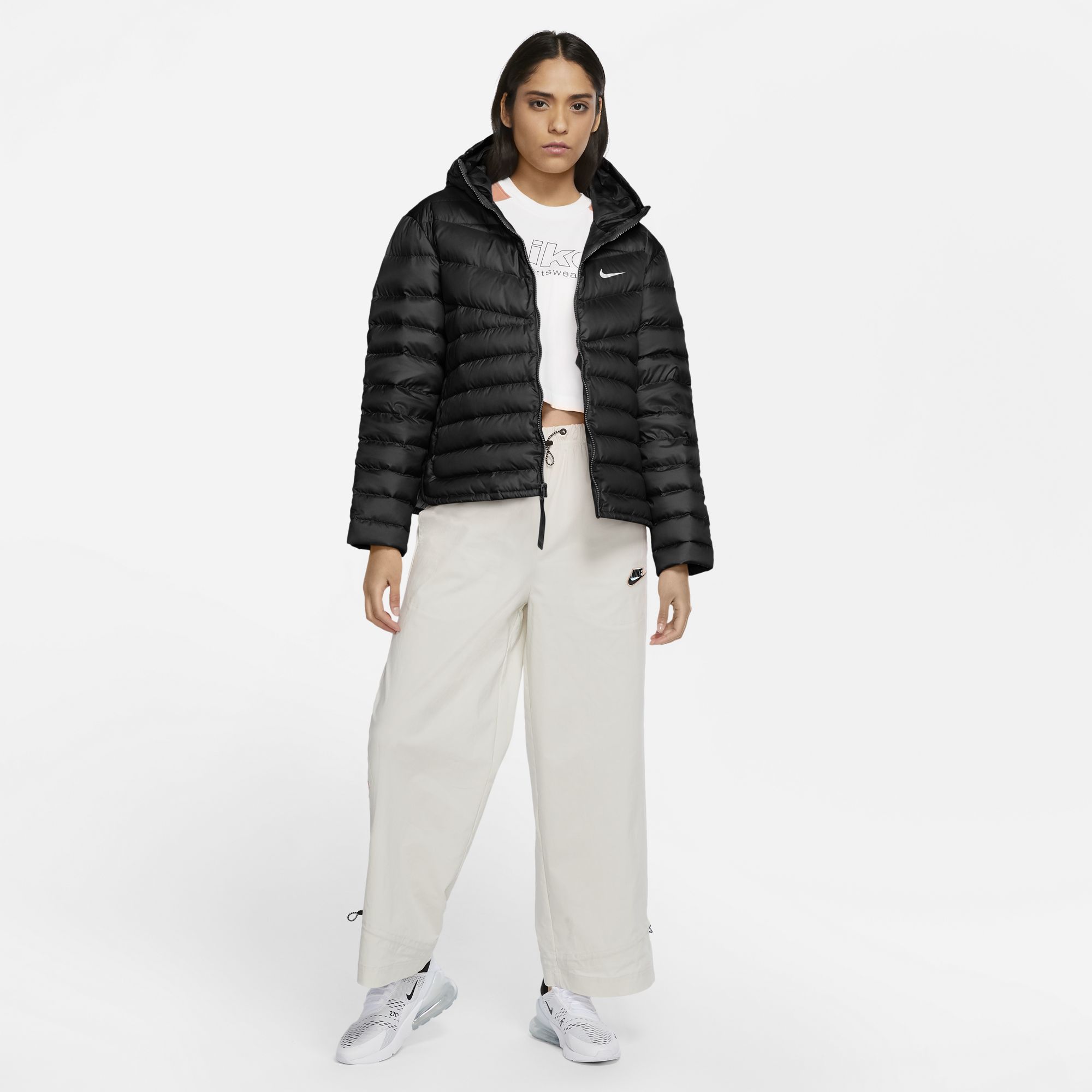 Nike Sportswear Down-Fill Windrunner Full-Zip Hoodie Kadın Ceket