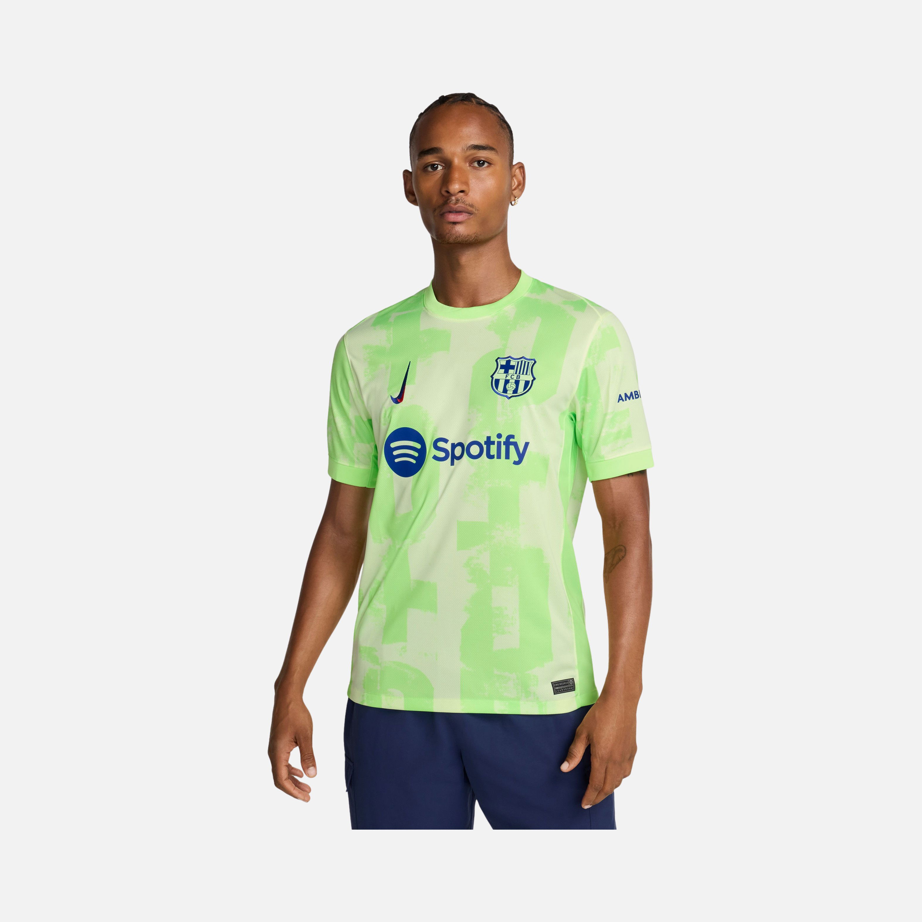 Nike F.C. Barcelona 2024-2025 Stadium Üçüncü Short-Sleeve Supporter Erkek Forma