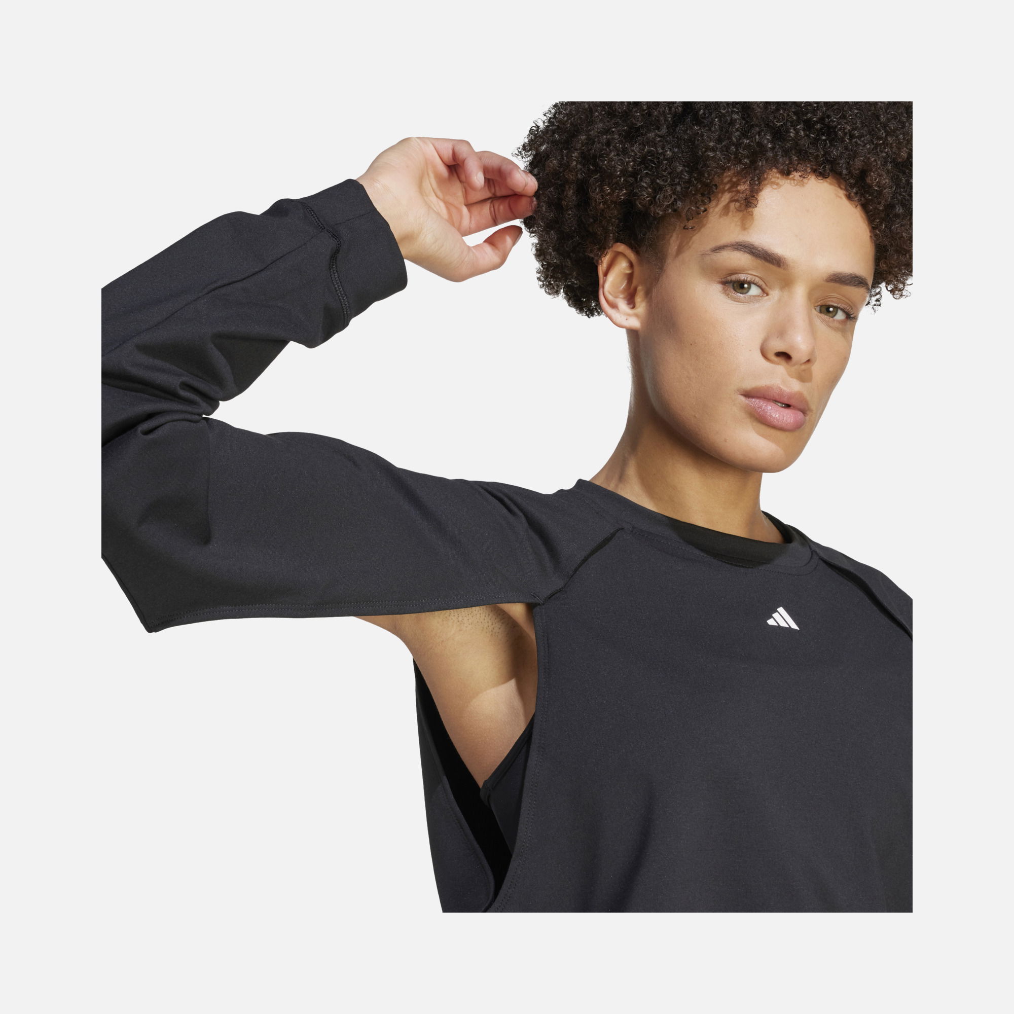 adidas Power Aeroready Crop Cover-Up Training Kadın Sweatshirt