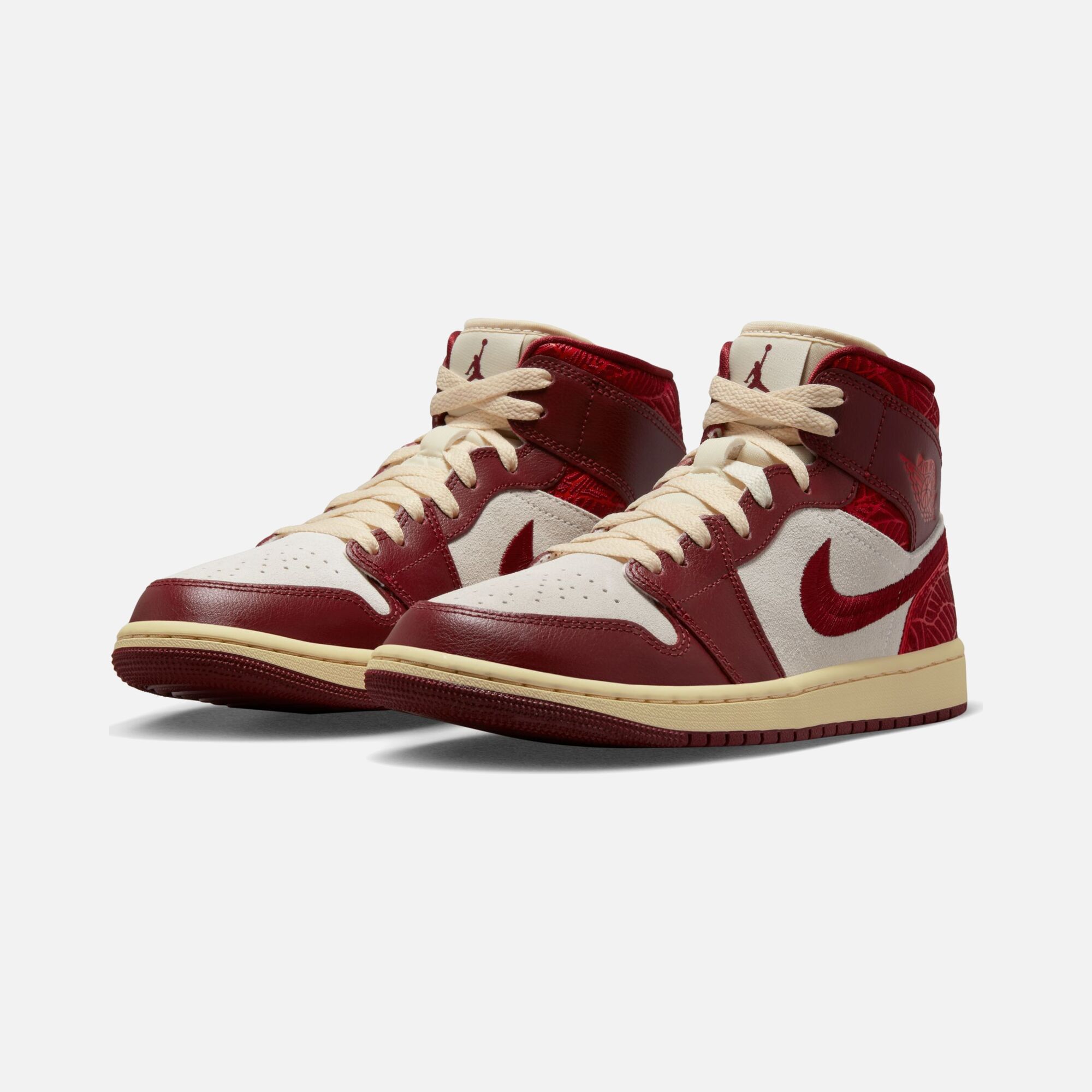 Nike Air Jordan 1 Mid SE "Tiki Leaf" Kadın Spor Ayakkabı