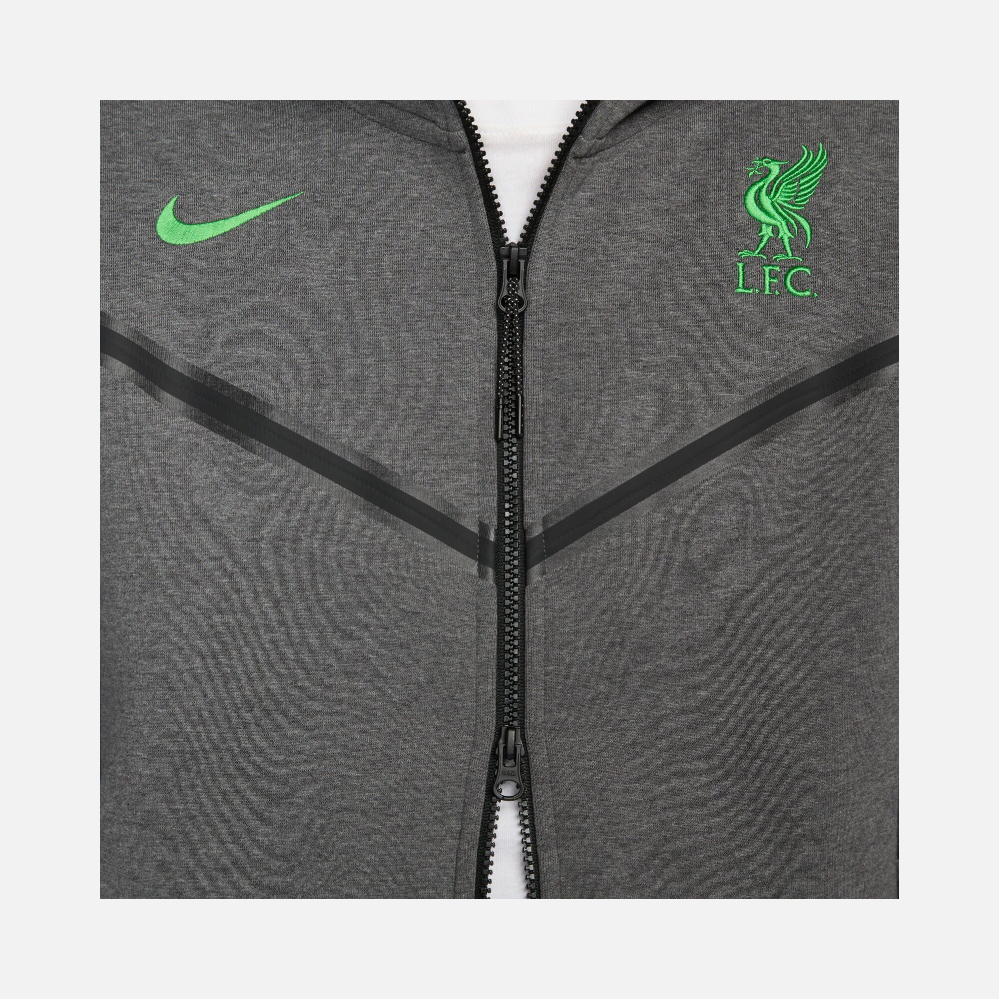Nike Liverpool FC Tech Fleece Windrunner Full-Zip Hoodie Erkek Sweatshirt