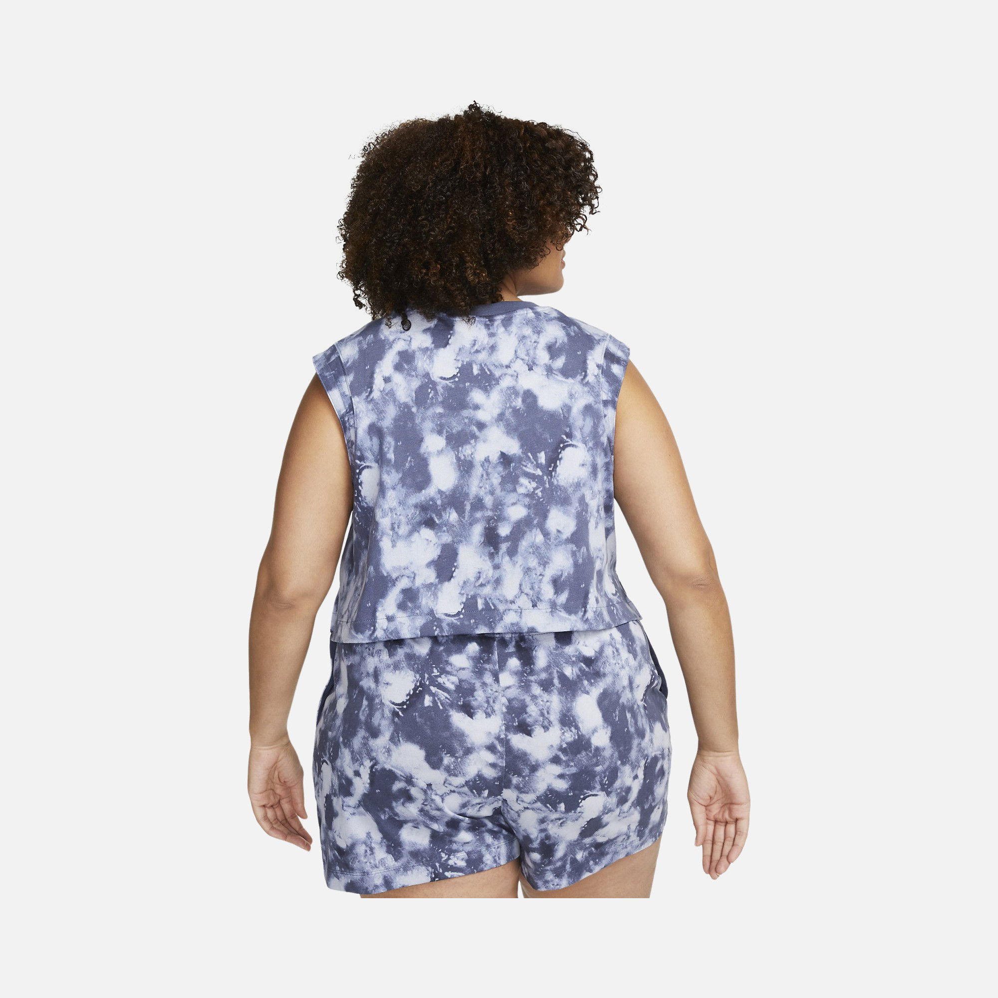 Nike Sportswear Wave Dye Ripple Colored Jersey (Plus Size) Kadın Atlet