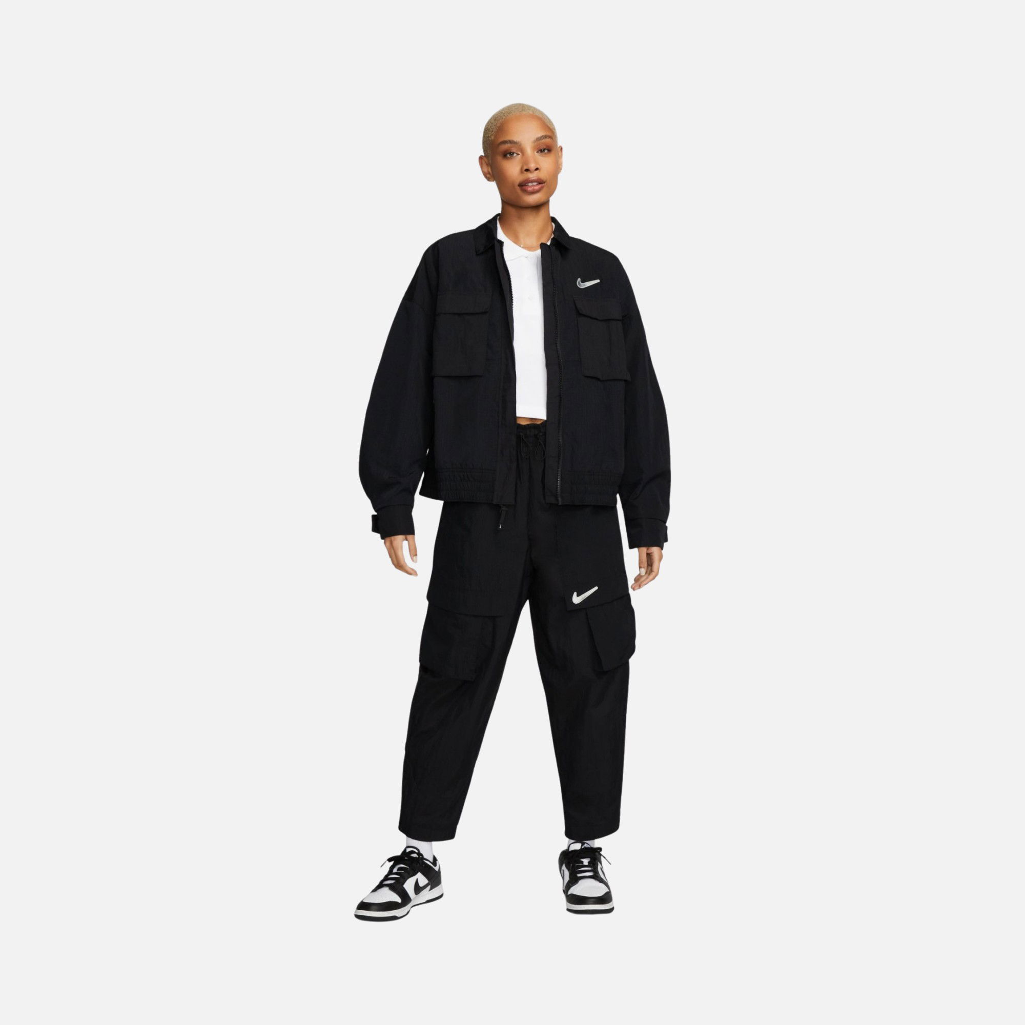 Nike Sportswear Swoosh Pack Woven Full-Zip Kadın Ceket