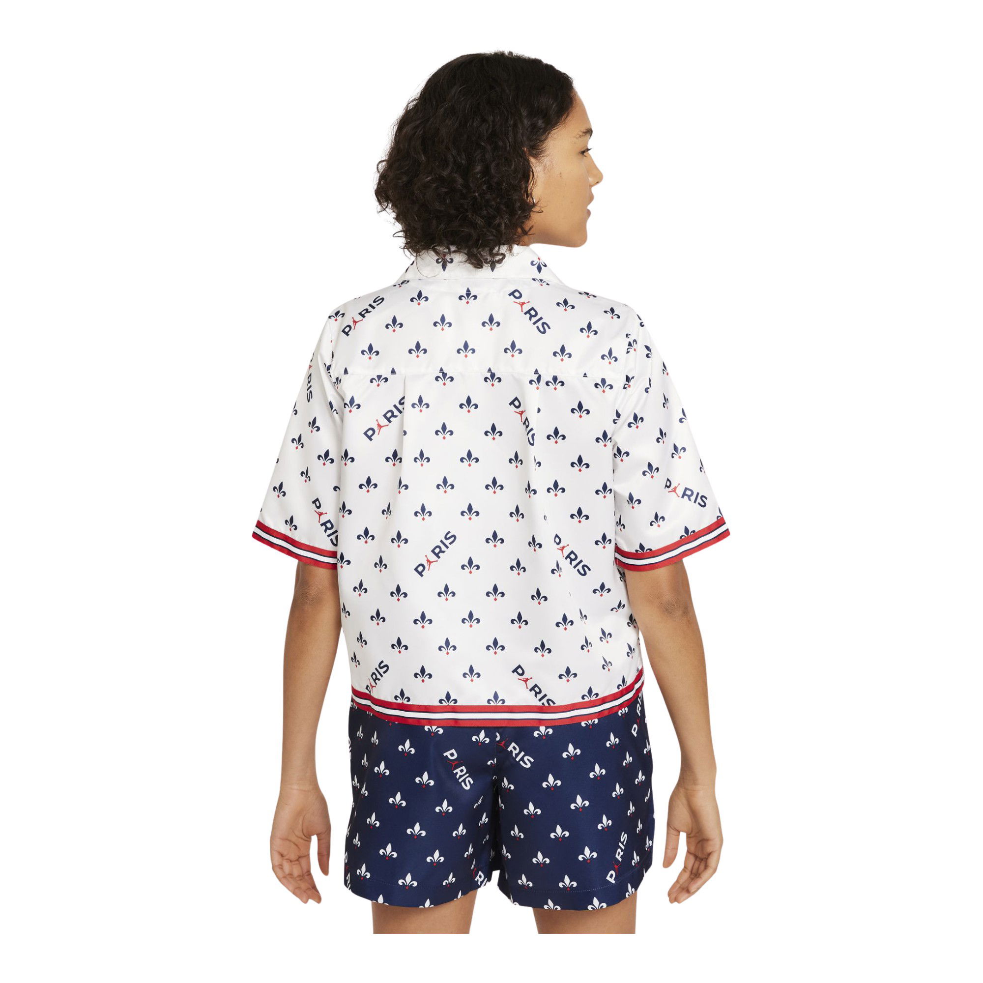 Nike Jordan Paris Saint-Germain AOP Short-Sleeve Polo Kadın Tişört