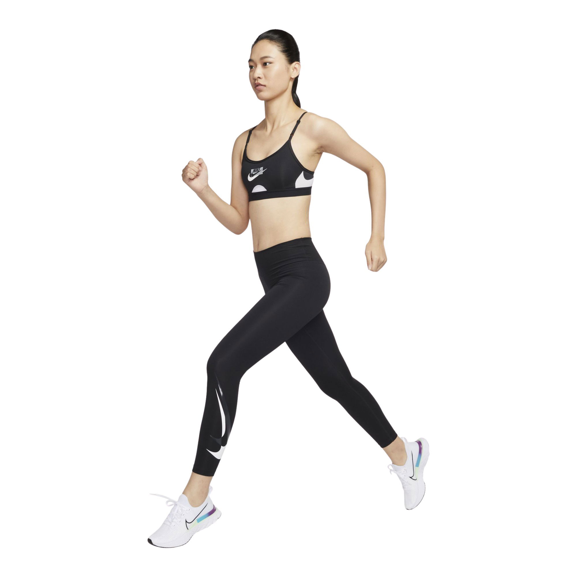 Nike Dri-Fit Swoosh Run 7/8-Length Mid-Rise (Plus Size) Kadın Tayt