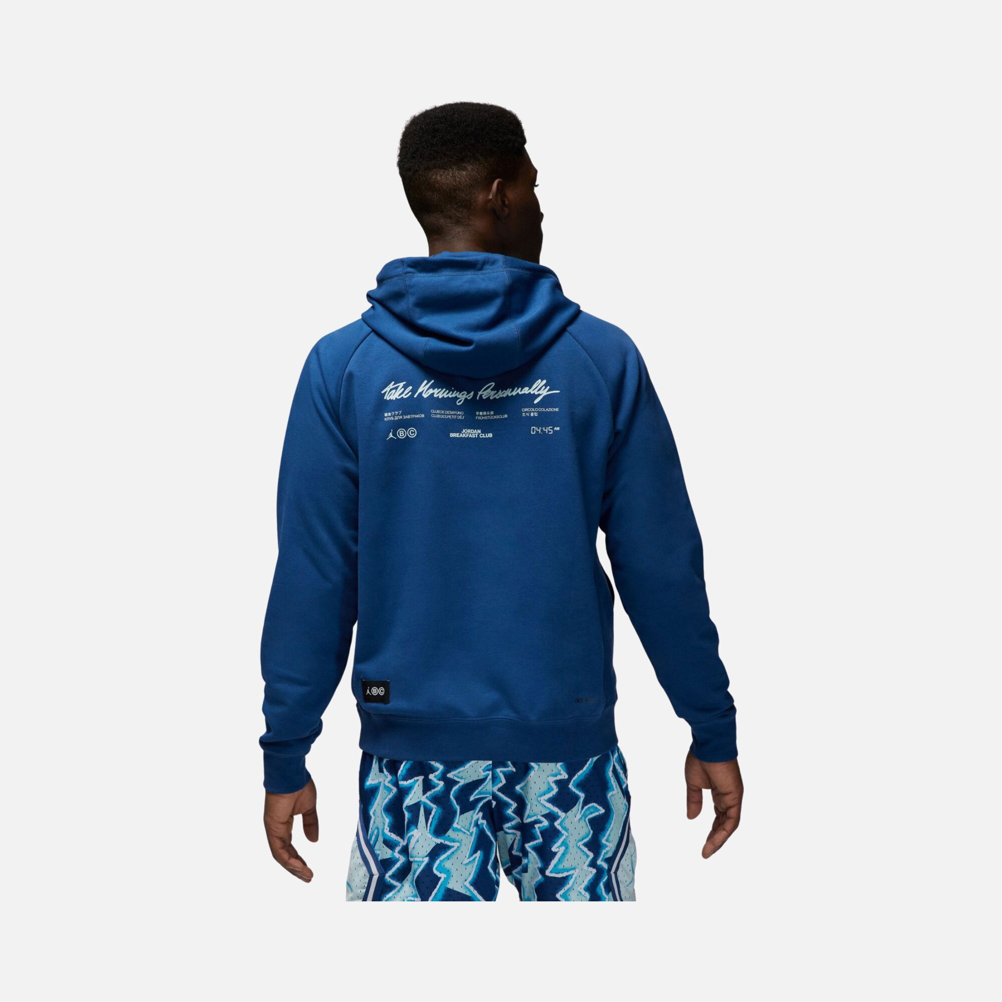 Nike Jordan Dri-Fit Sport Breakfast Club Graphic Fleece Hoodie Erkek Sweatshirt