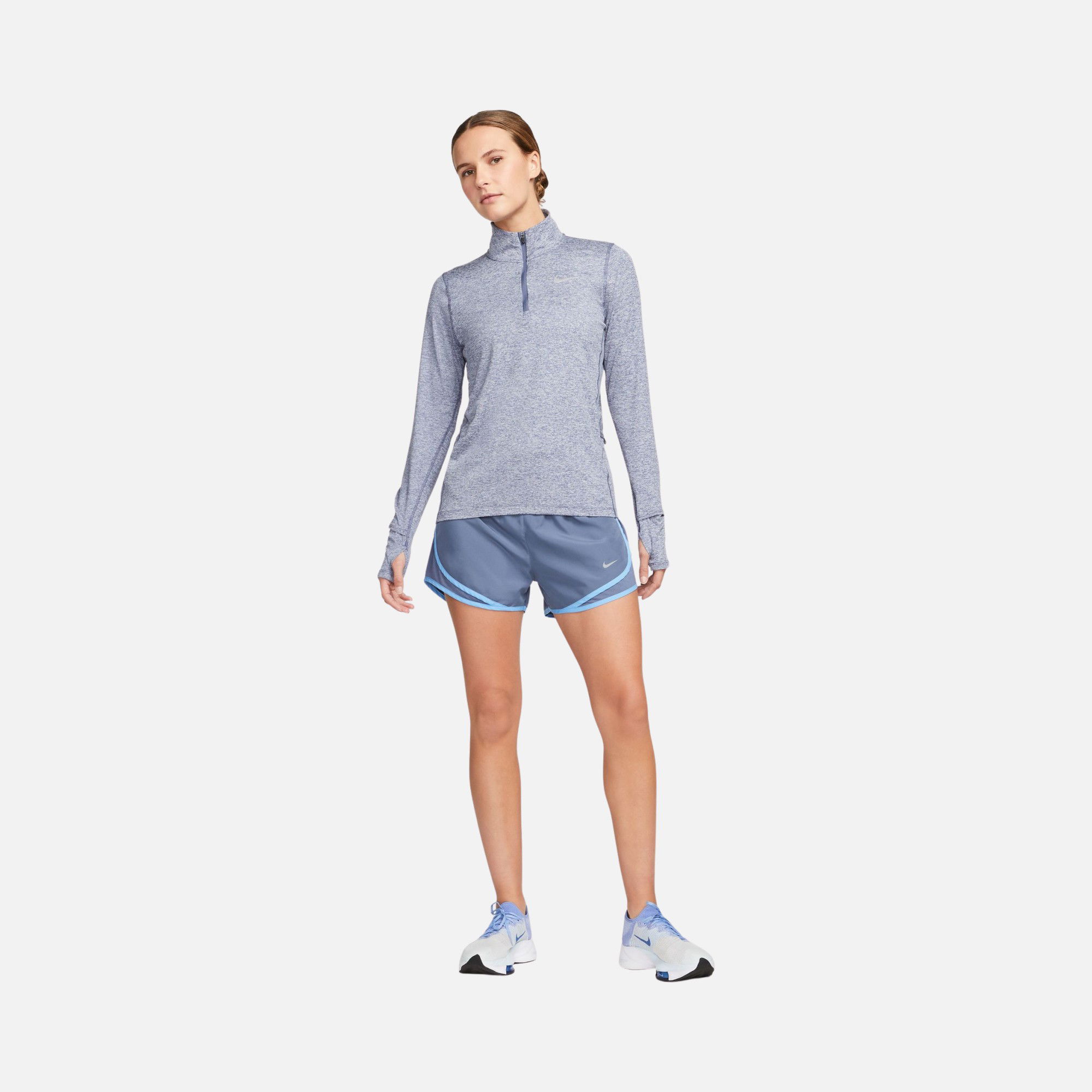 Nike Element 1/2-Zip Running Long-Sleeve Kadın Tişört
