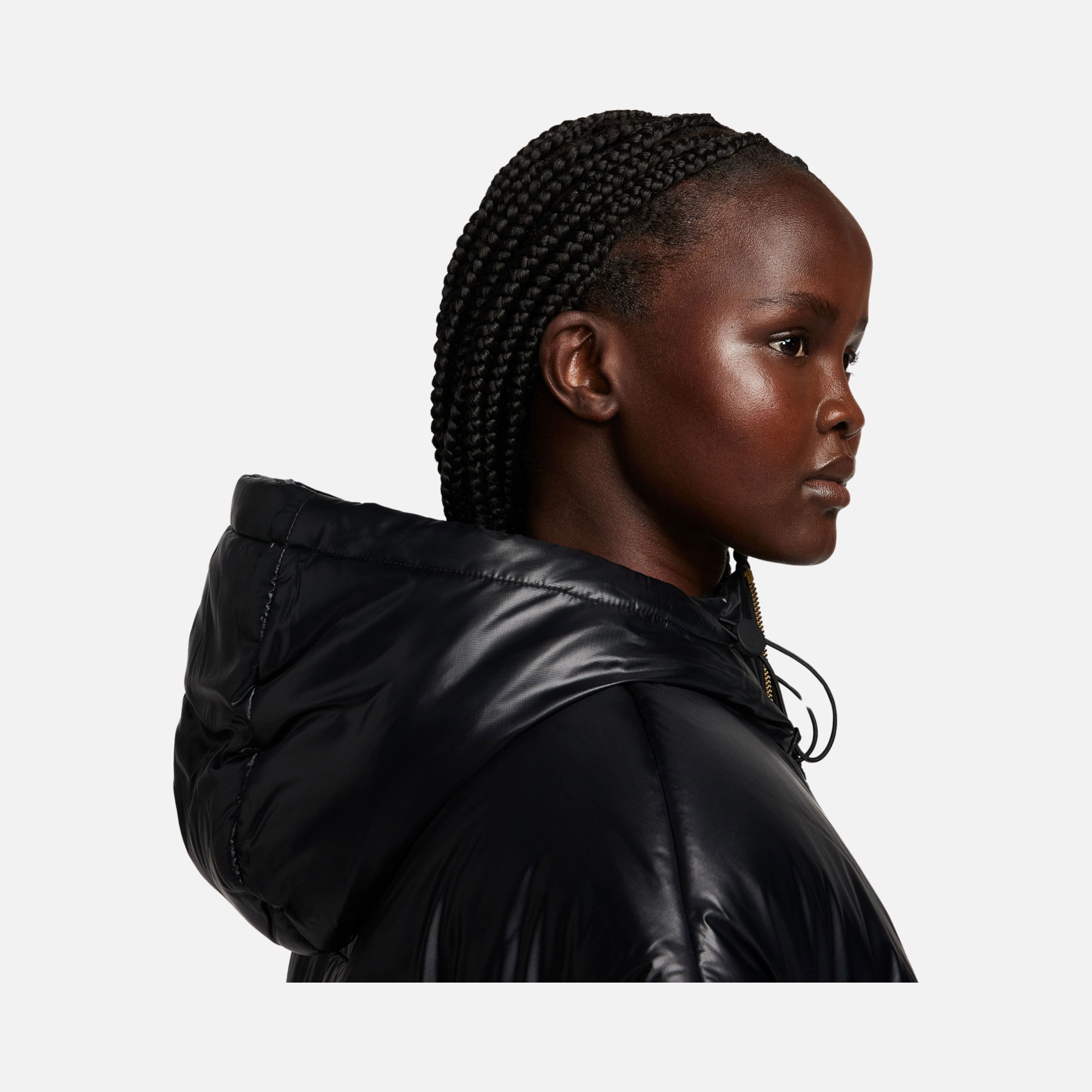 Nike Sportswear Classic Puffer Shine Therma-Fit Plenty Full-Zip Hoodie Kadın Mont